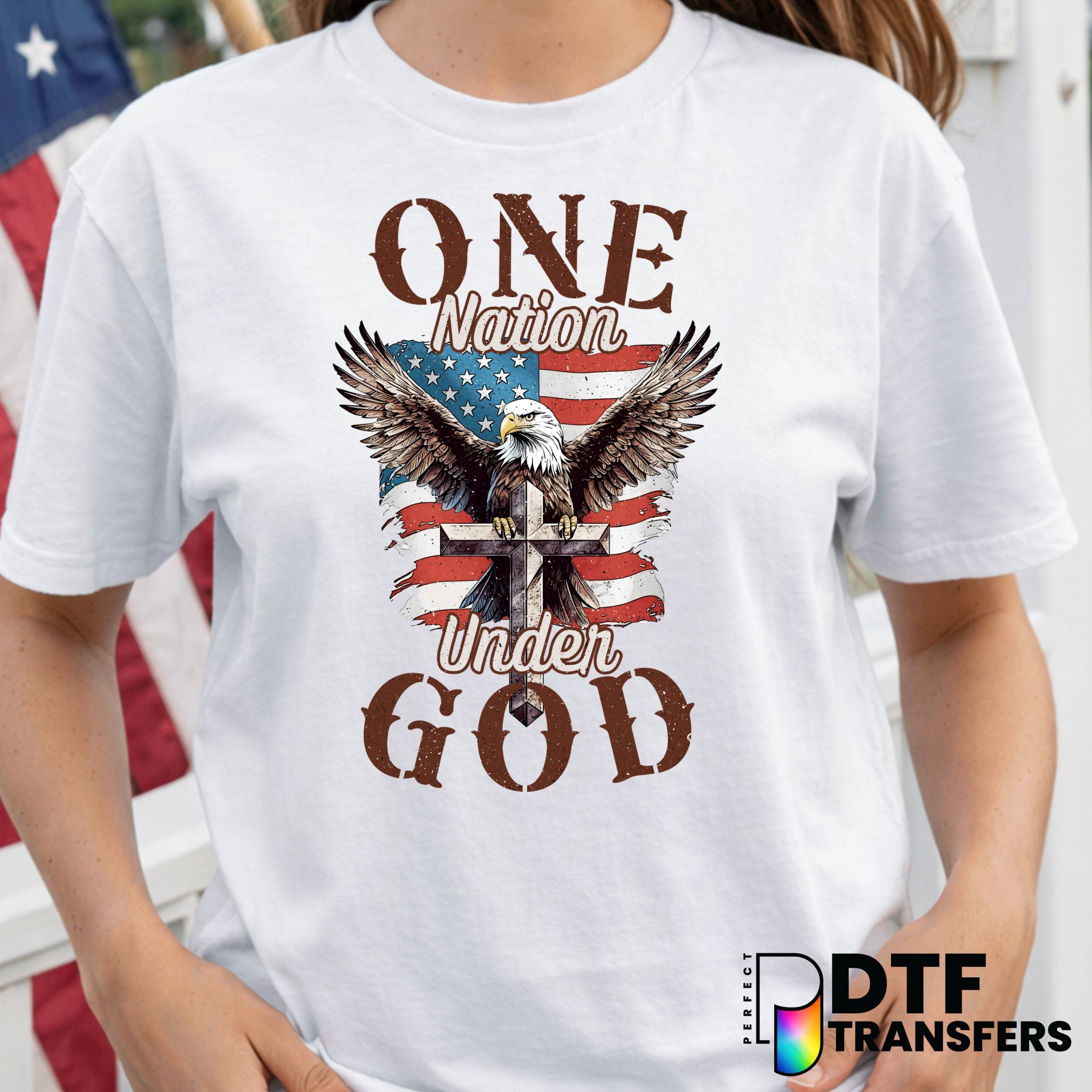 One Nation Under God – Fourth of July DTF Transfer