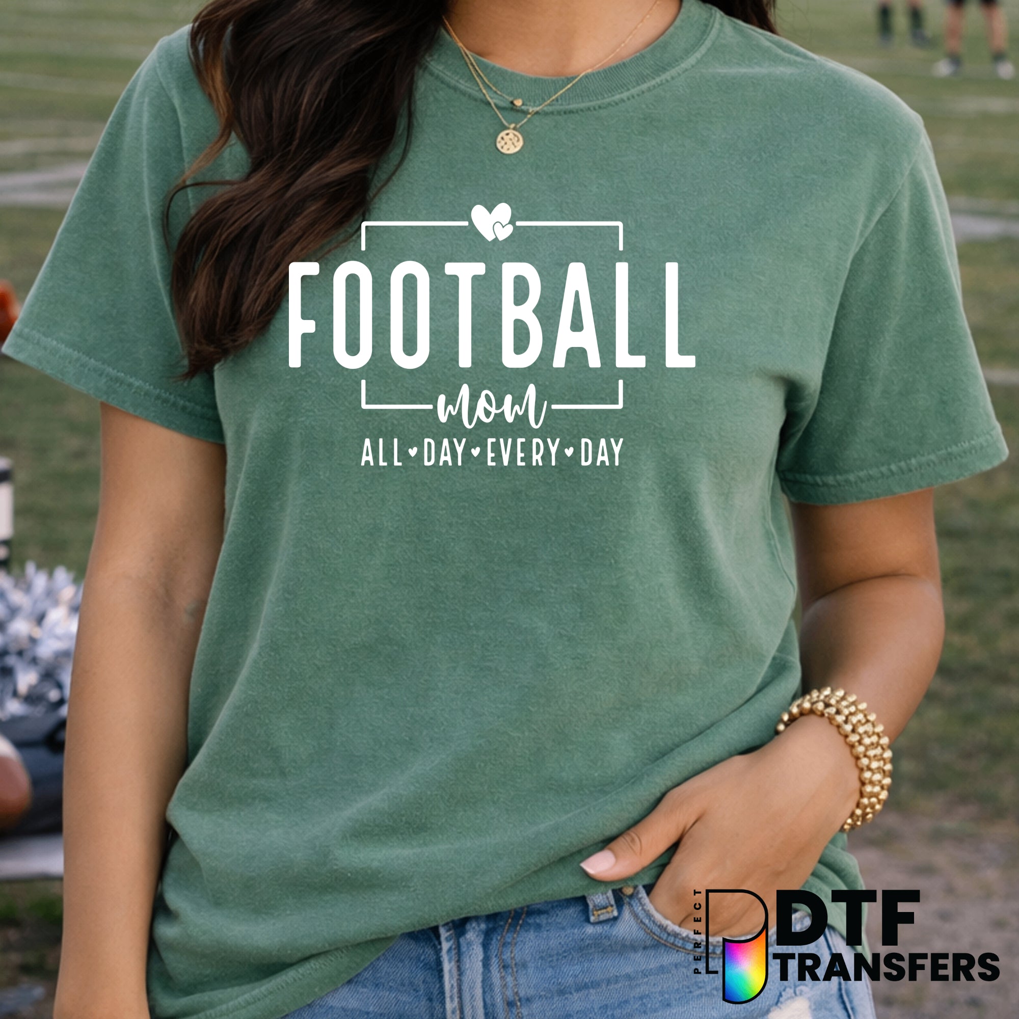 Football Mom All Day Every Day – Football DTF Transfer
