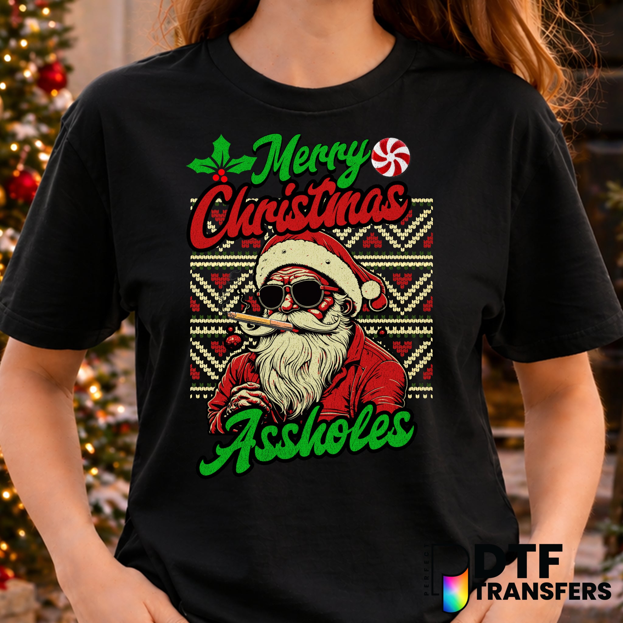 Merry Christmas Raunchy Santa – Christmas DTF Transfer