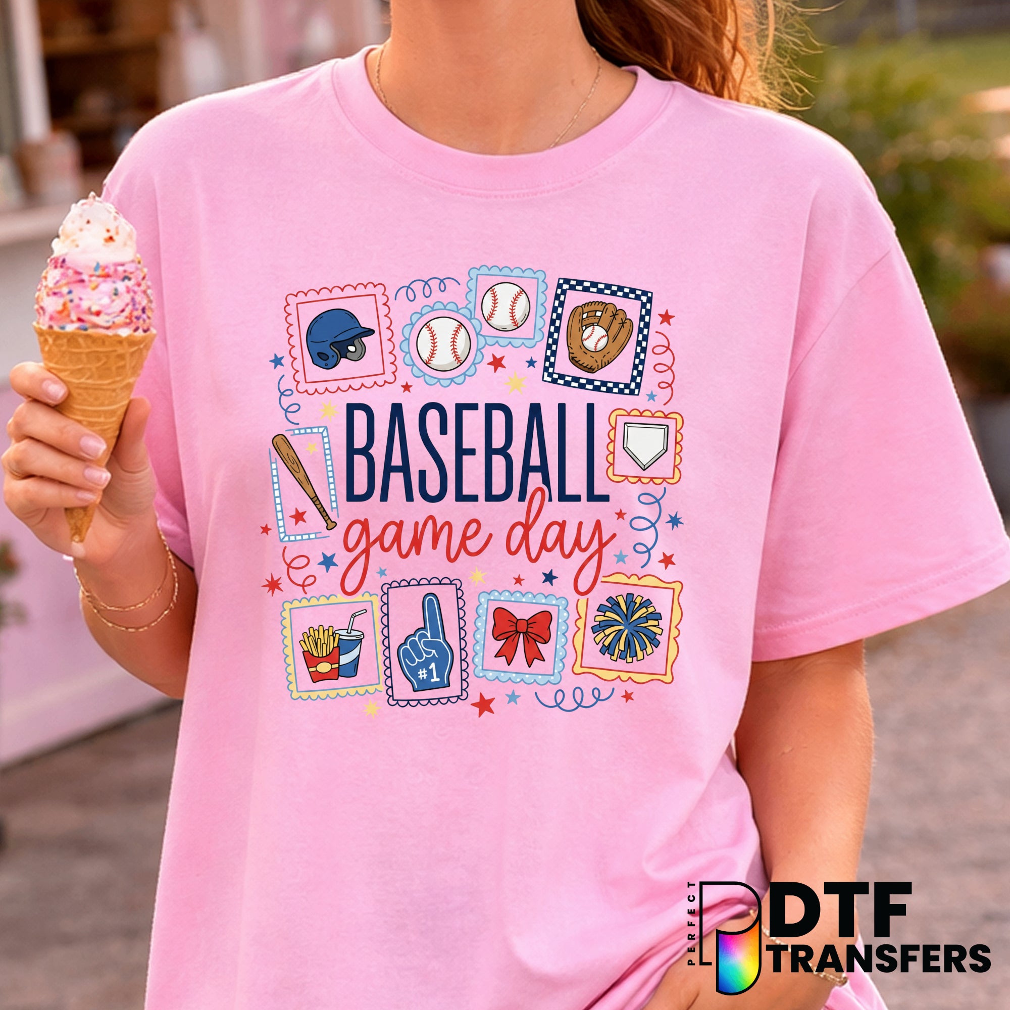 LOVE Baseball – DTF Transfer