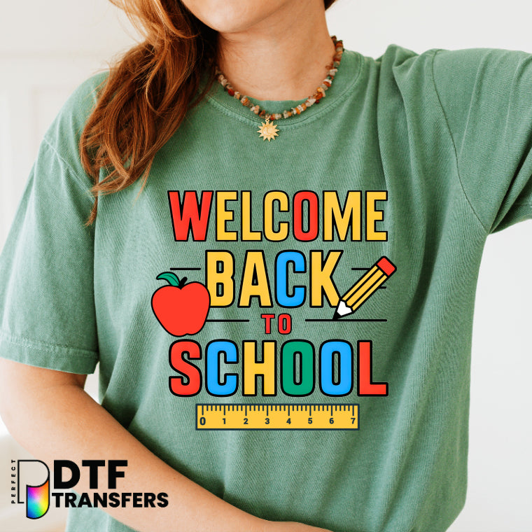 Welcome Back To School – Teacher DTF Transfer