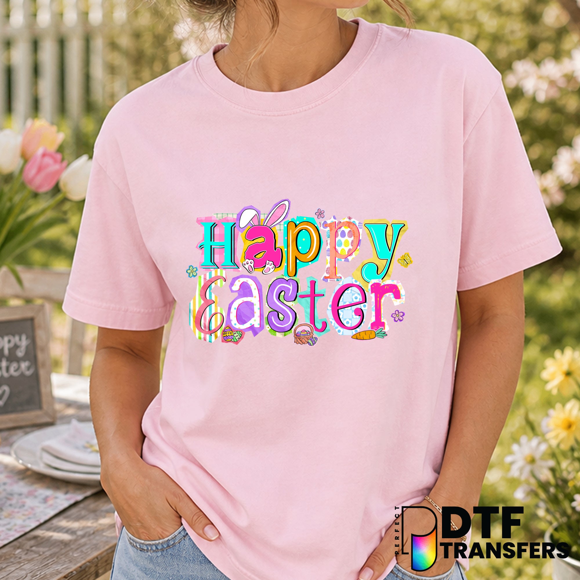 Happy Easter – Easter DTF Transfer