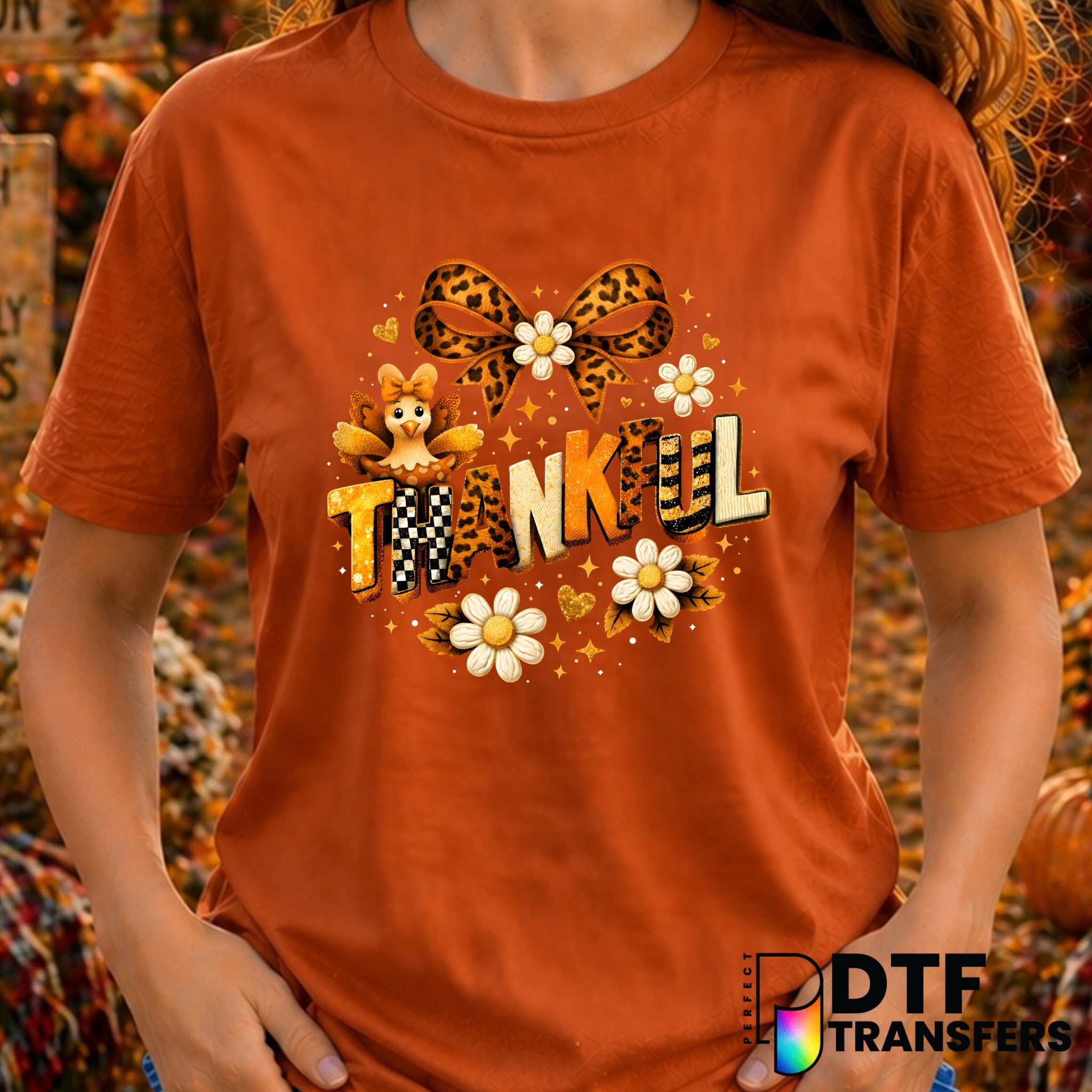 Thankful – Thanksgiving DTF Transfer