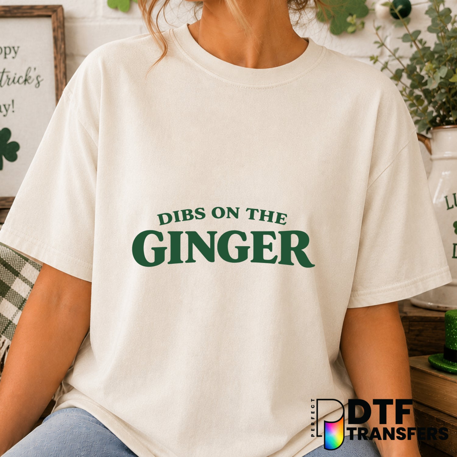 Dibs on The Ginger St. Patrick's Day – DTF Transfer (view 1 of 2) – by Perfect DTF Transfers – Premade DTF Transfers – St....