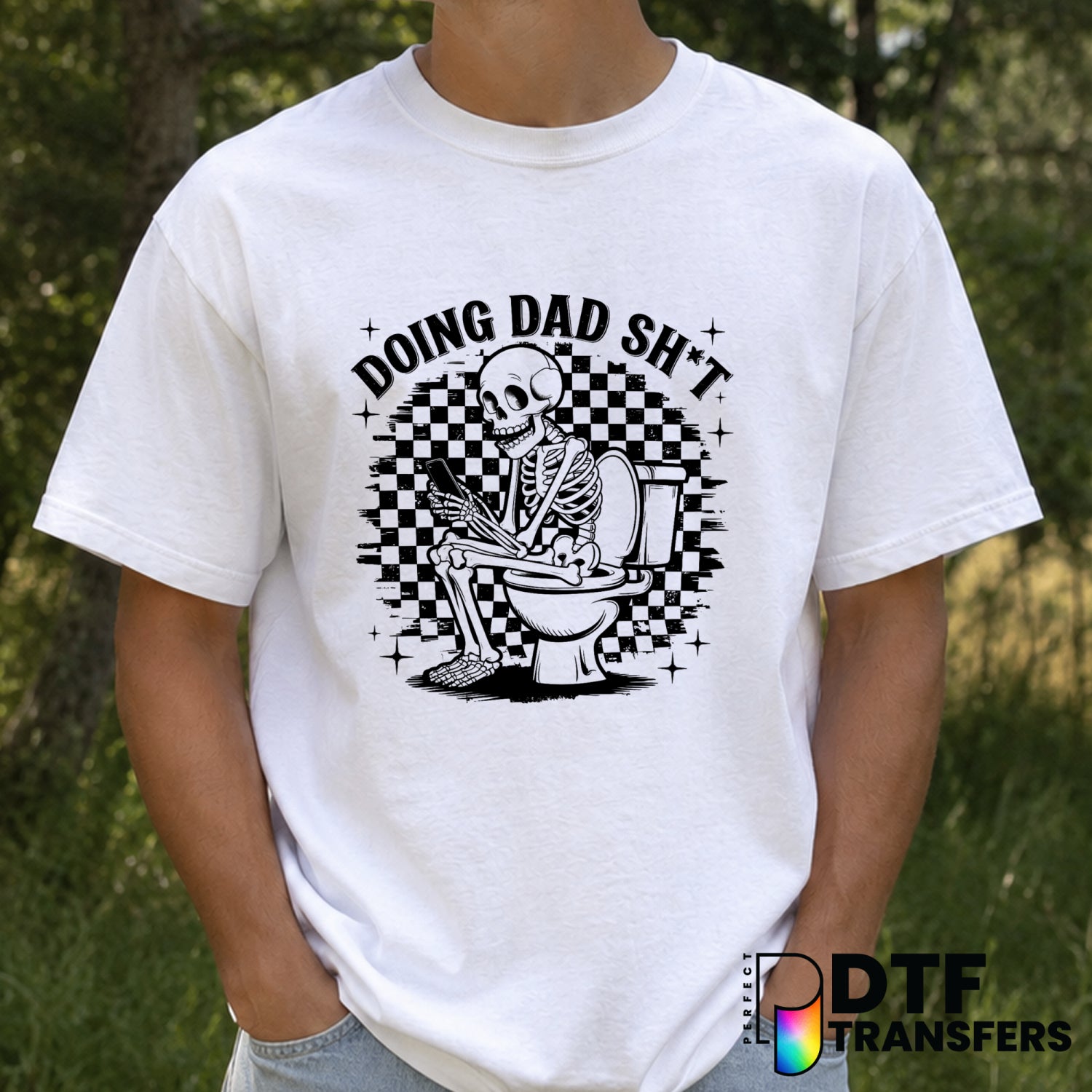 Doing Dad Shit – Father's Day DTF Transfer (view 2 of 2) – by Perfect DTF Transfers – Premade DTF Transfers – Father's Day...