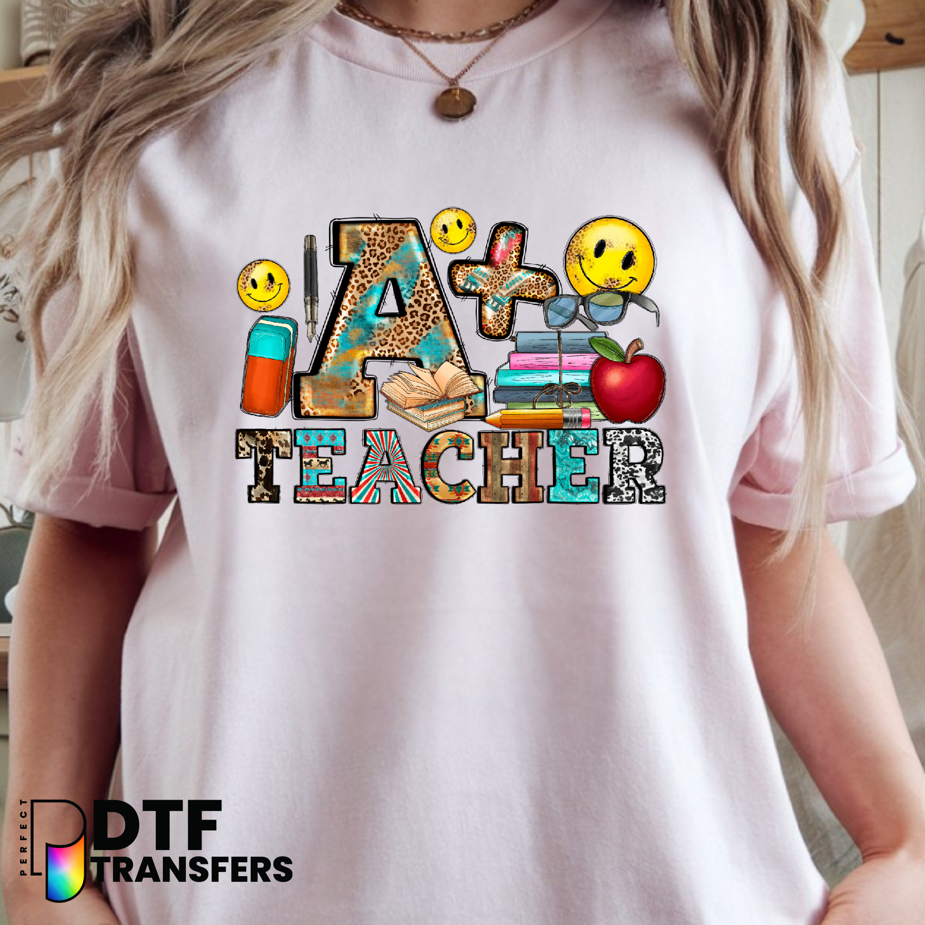 A+ Teacher – Teacher DTF Transfer