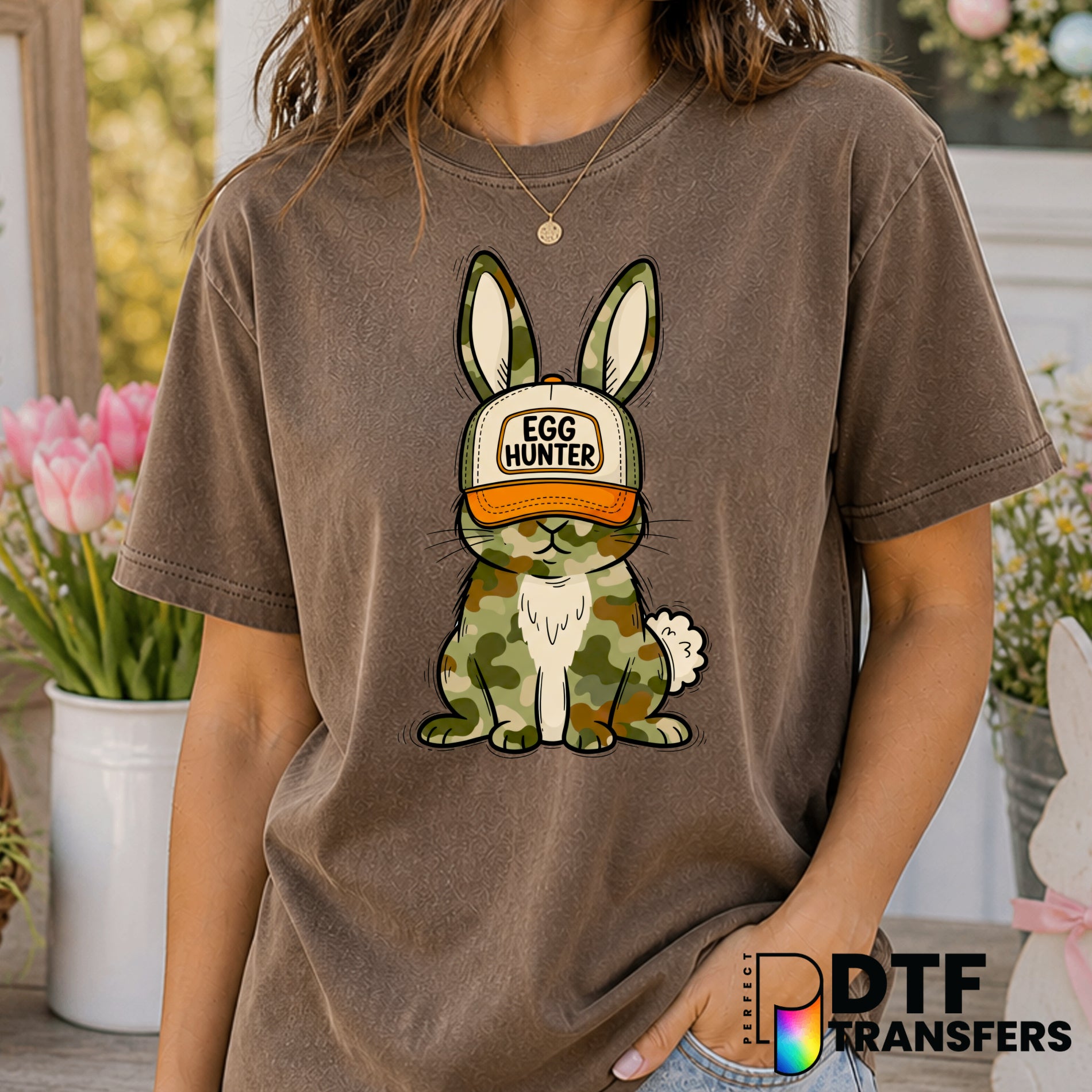 Egg Hunter Happy Easter – Easter DTF Transfer