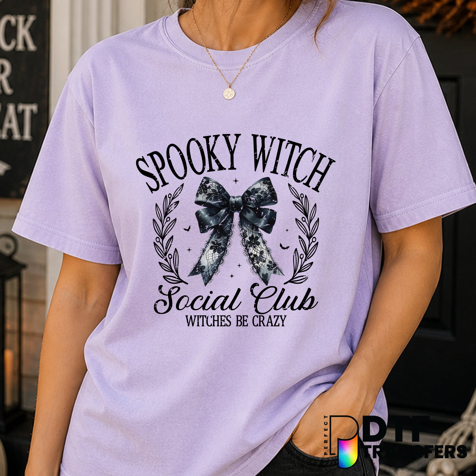 Spooky Witch Social Club – Halloween DTF Transfer
