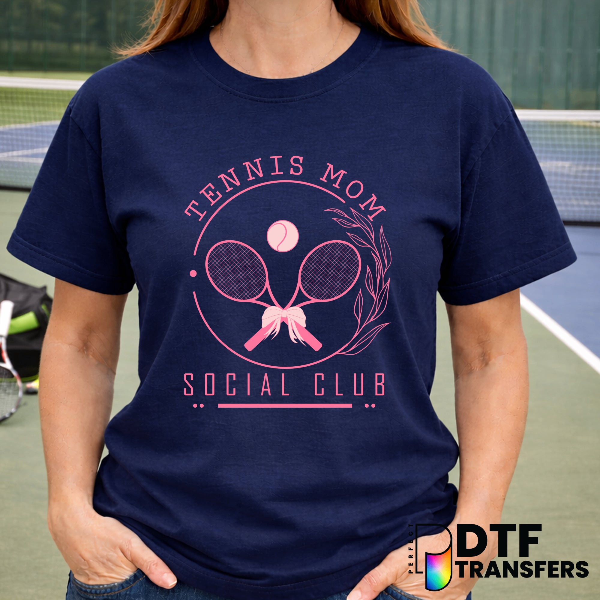 Tennis Mom Social Club – Tennis DTF Transfer
