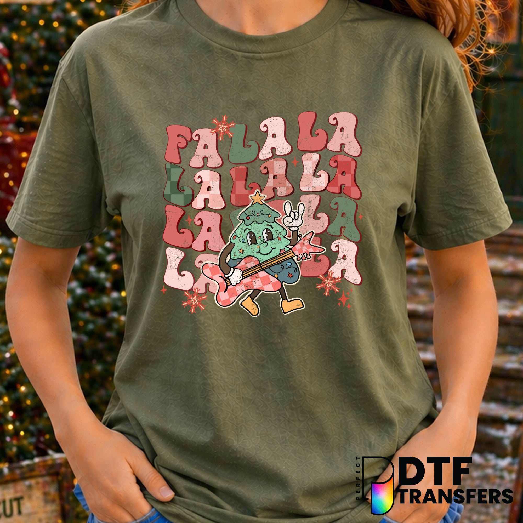 FA LA LA LA – Christmas DTF Transfer