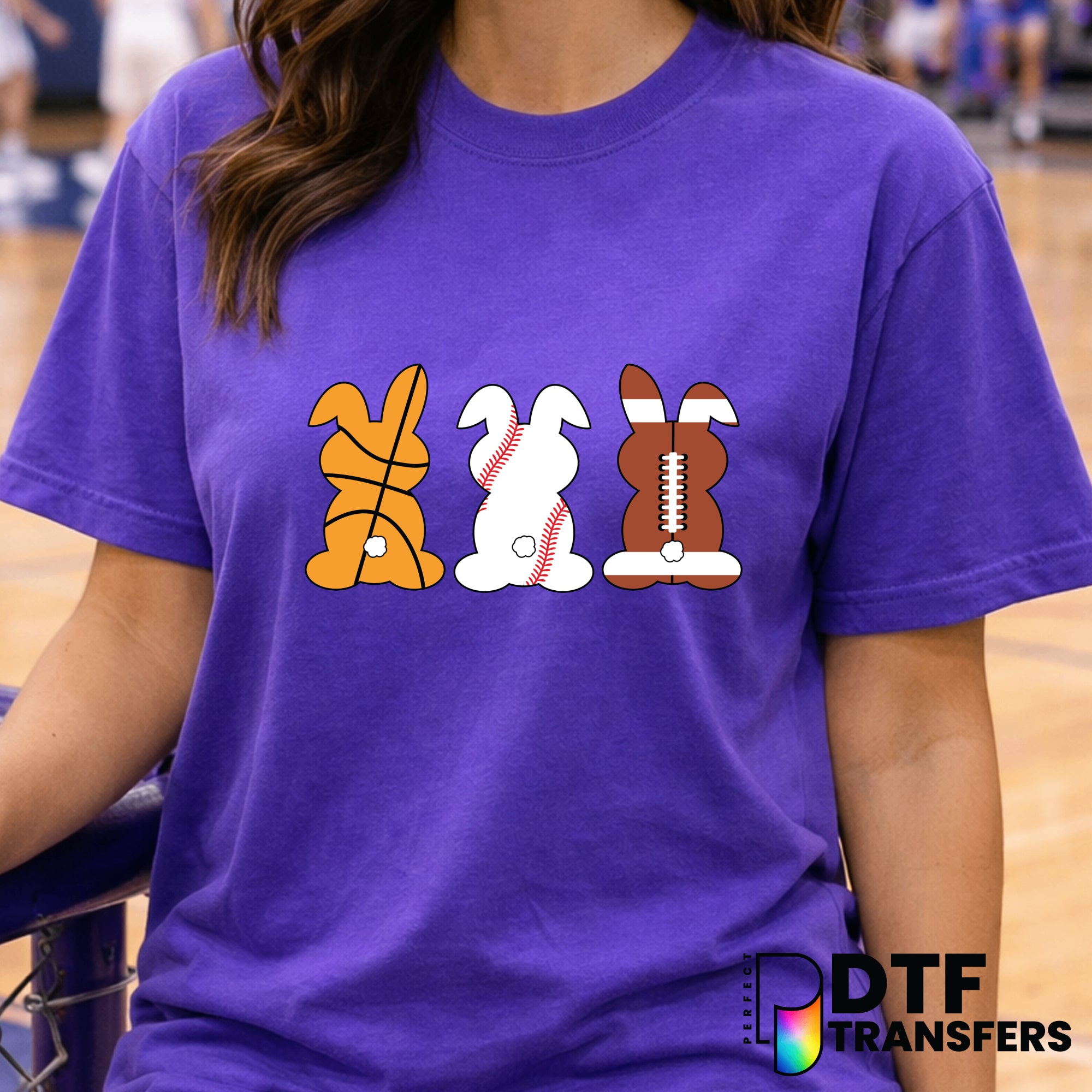Easter Basketball – Basketball DTF Transfer