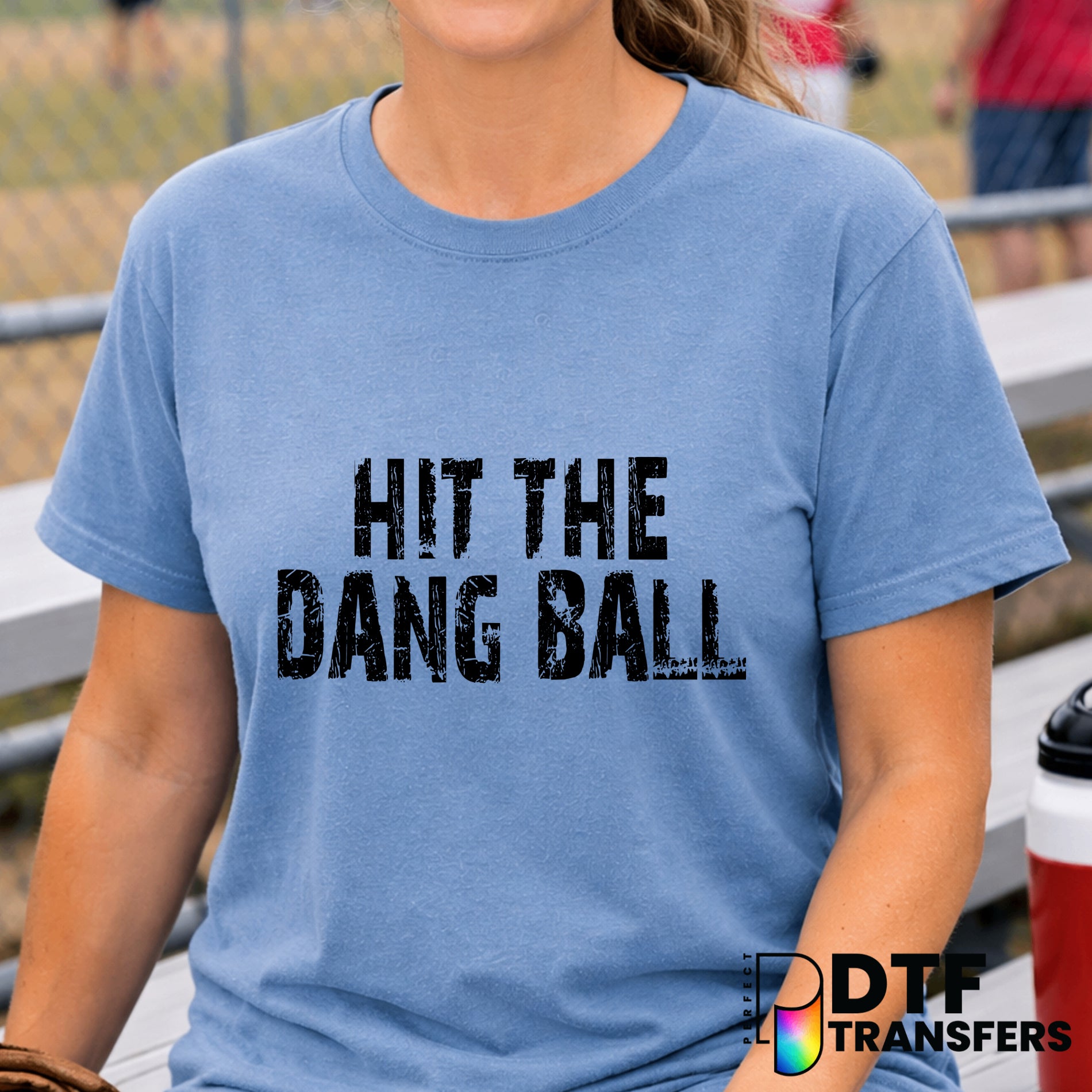 Hit The Dang Ball – Baseball DTF Transfer