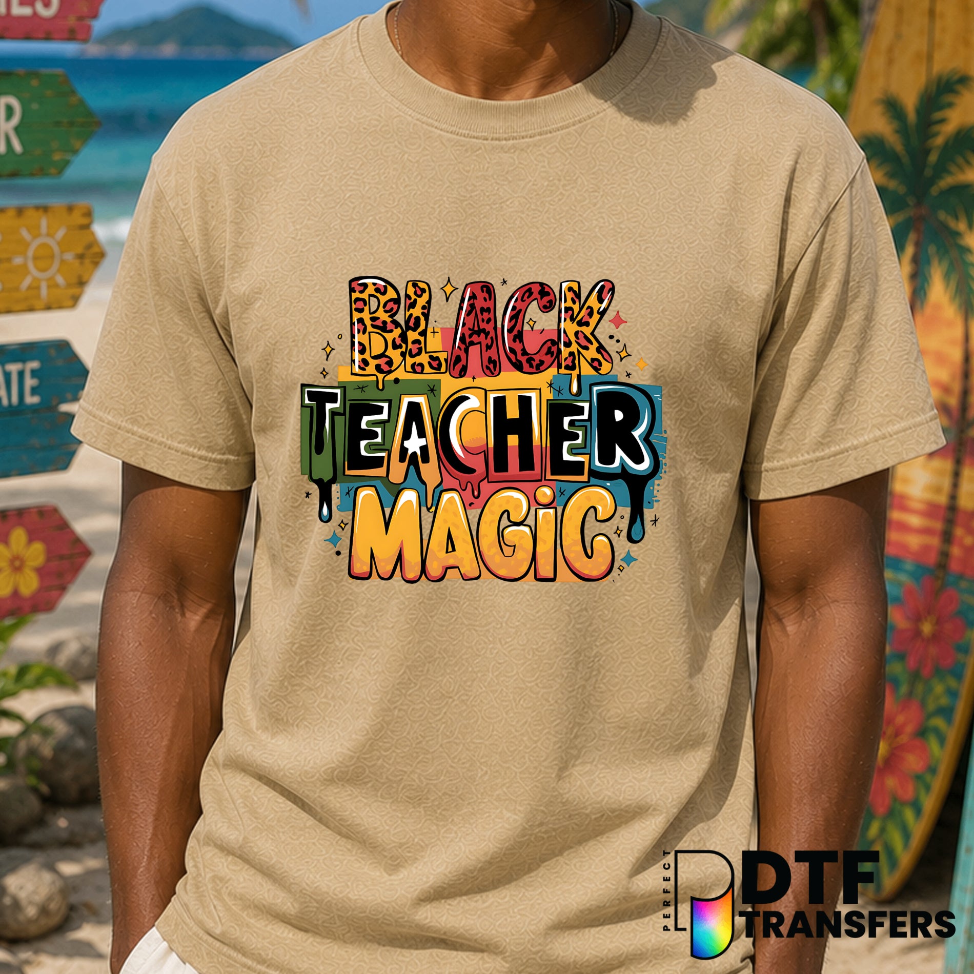 Black Teacher Magic JUNETEENTH 1865 – Black History Month DTF Transfer