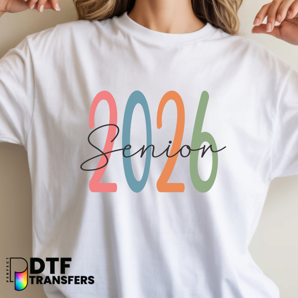 Senior 2026 Colorful – Teacher DTF Transfer