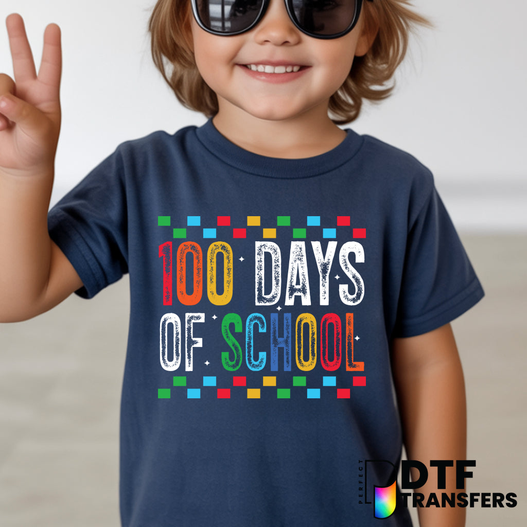 100 DAYS OF SCHOOL – Teacher DTF Transfer
