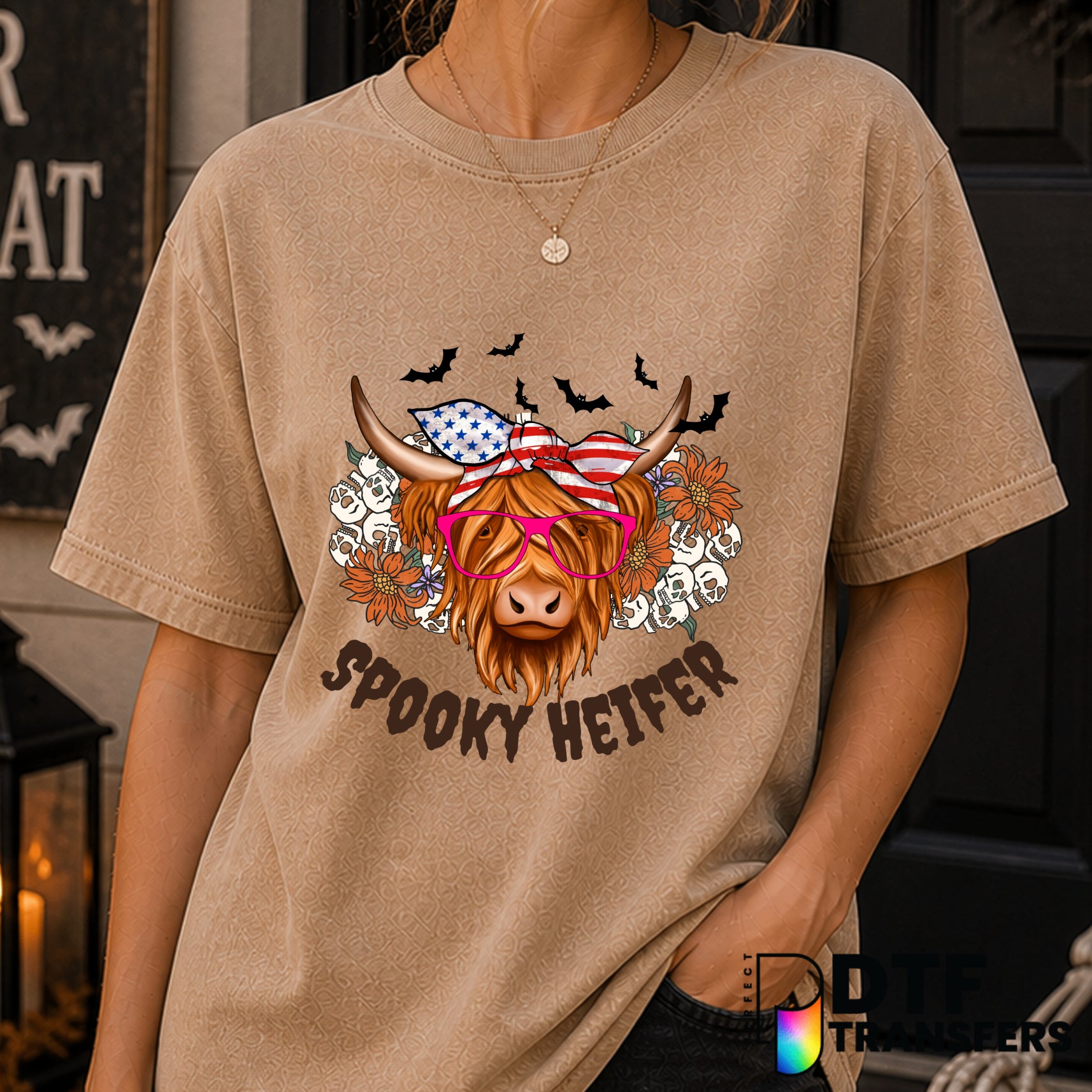 Spooky Heifer – Halloween DTF Transfer