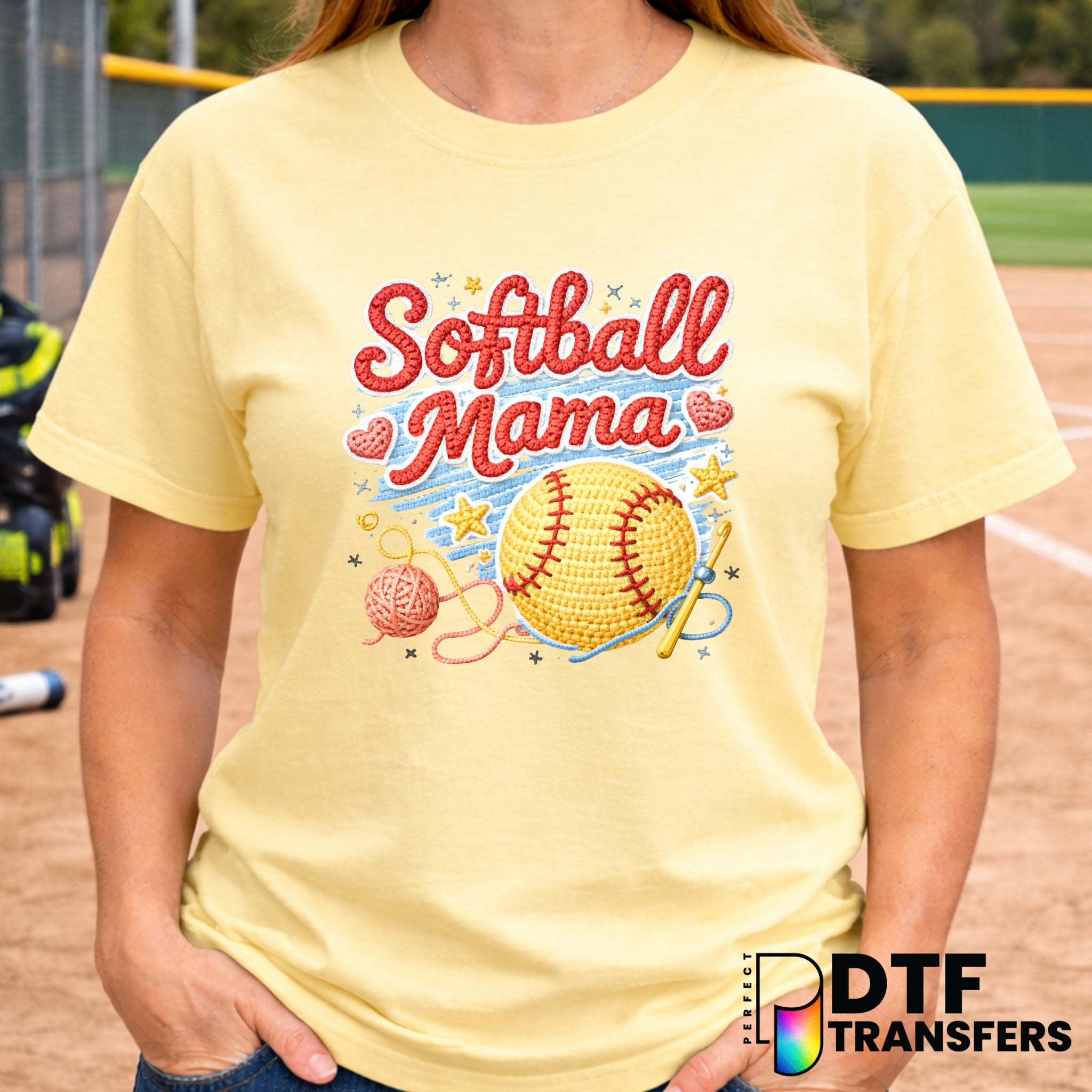 SOFTBALL MAMA – Softball DTF Transfer