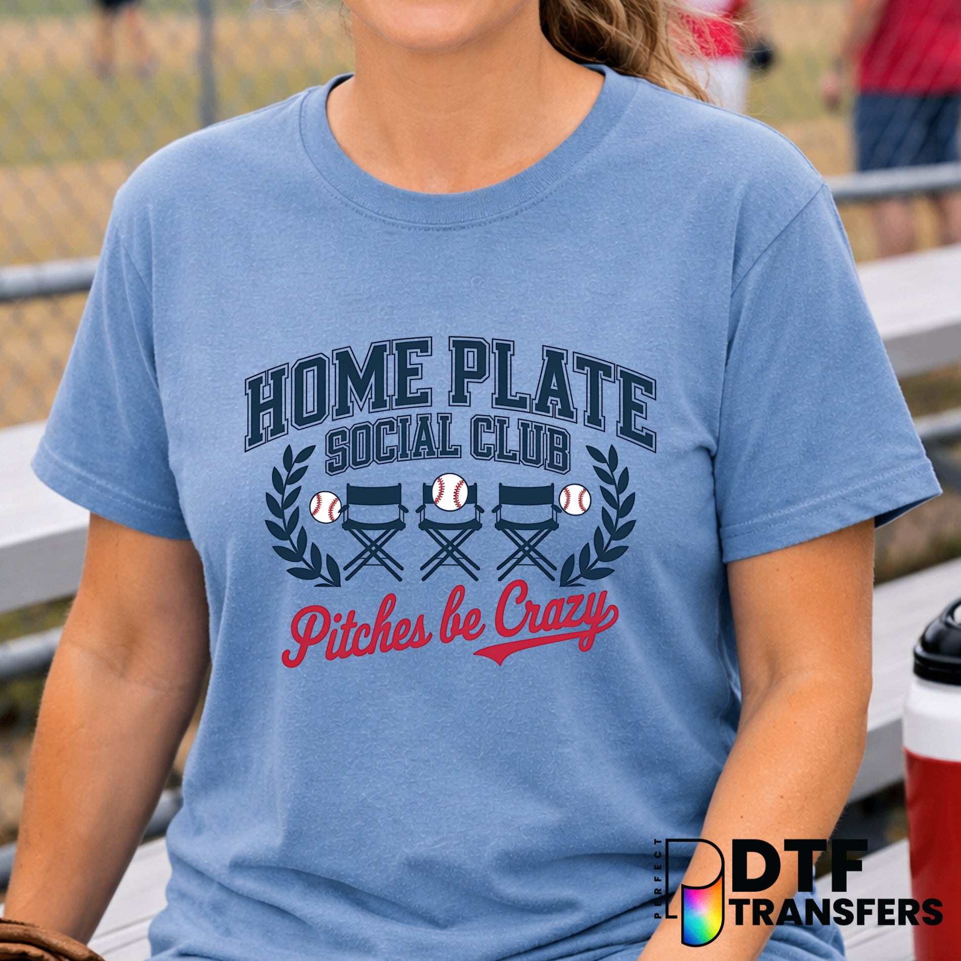 Home Plate Social Club Baseball Moms – Baseball DTF Transfer