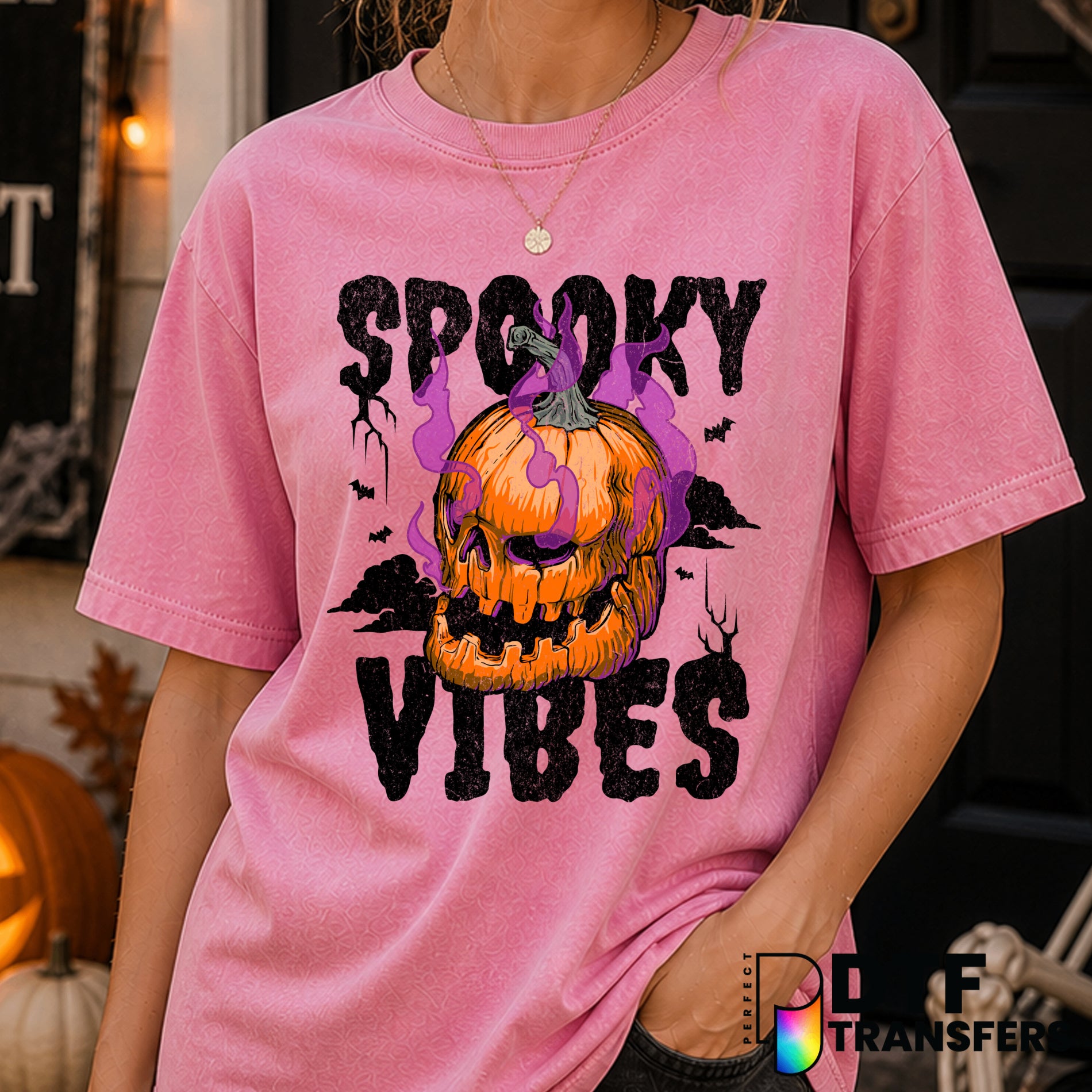 SPOOKY VIBES – Halloween DTF Transfer