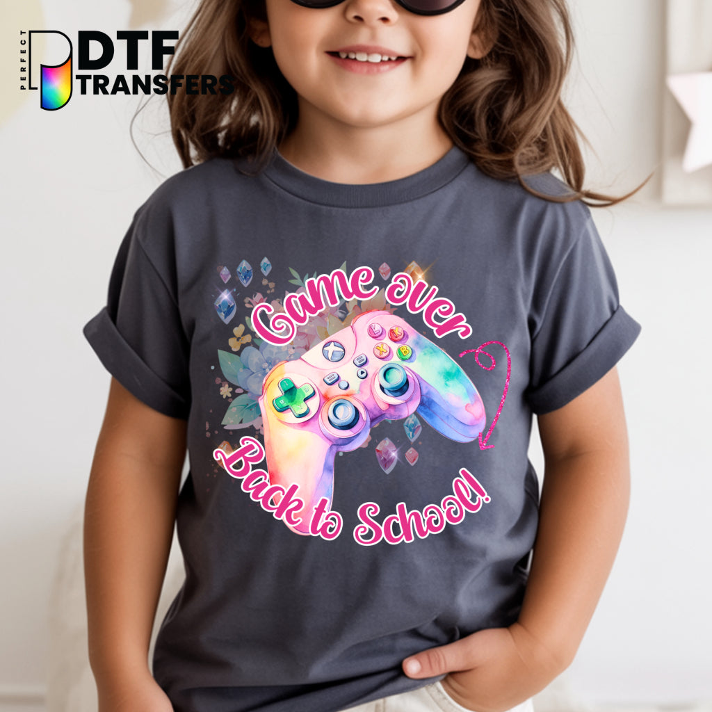 Game Over Back to School Welcome Back to School – Teacher DTF Transfer