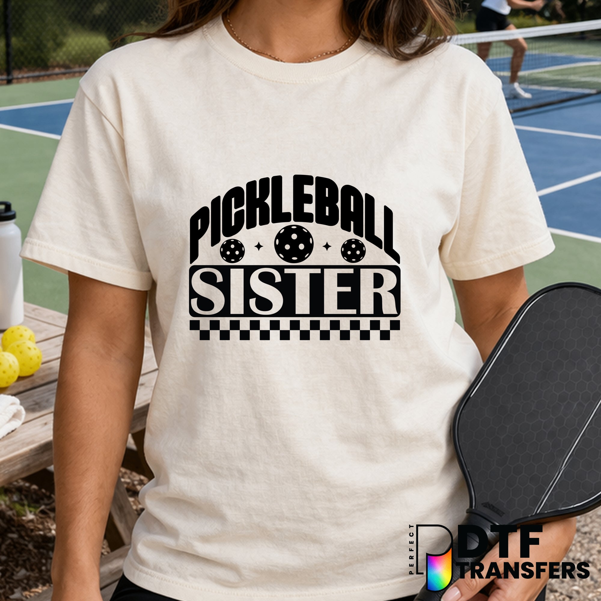 Pickleball Sister – Pickleball DTF Transfer