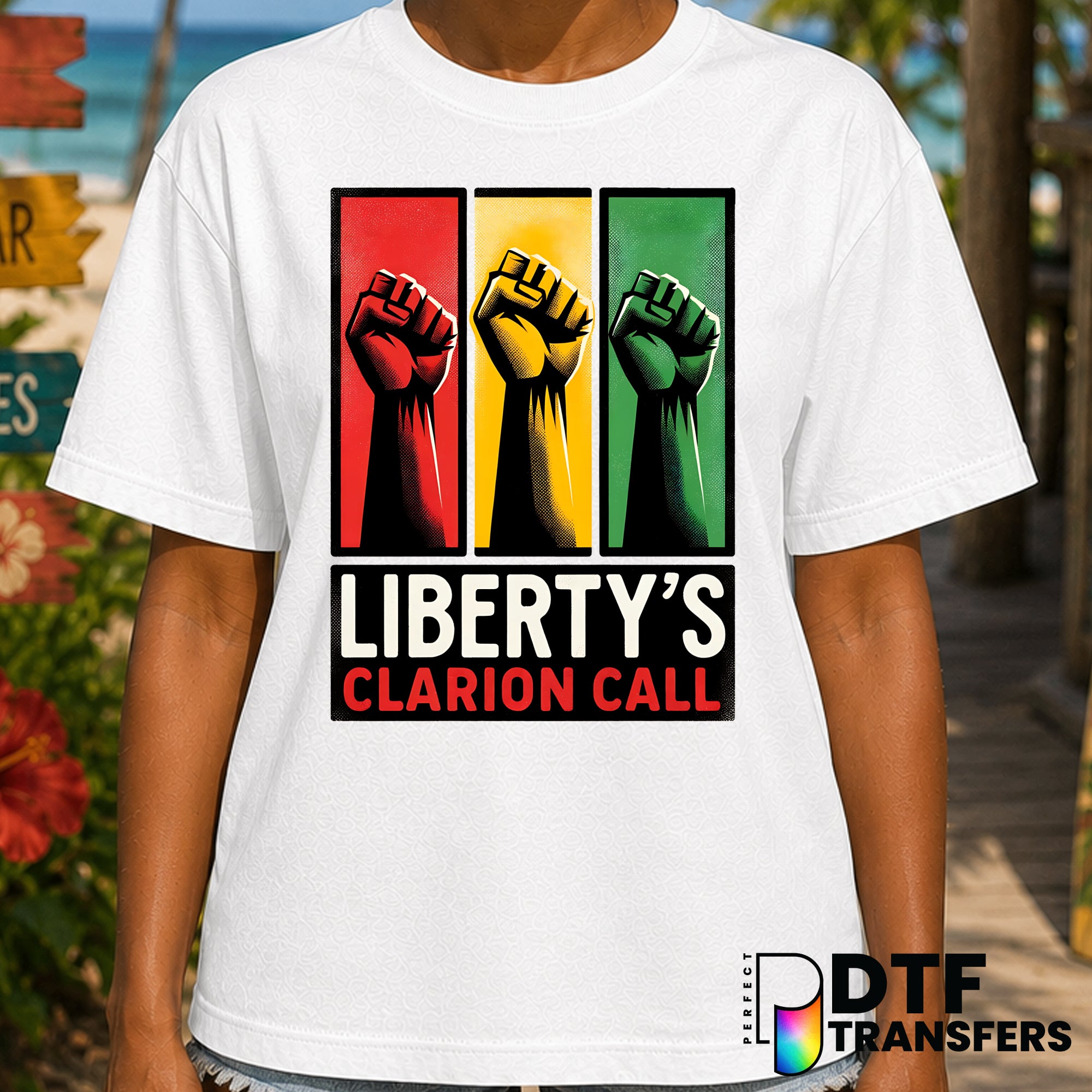 Liberty's Clarion Call Black History Month – DTF Transfer