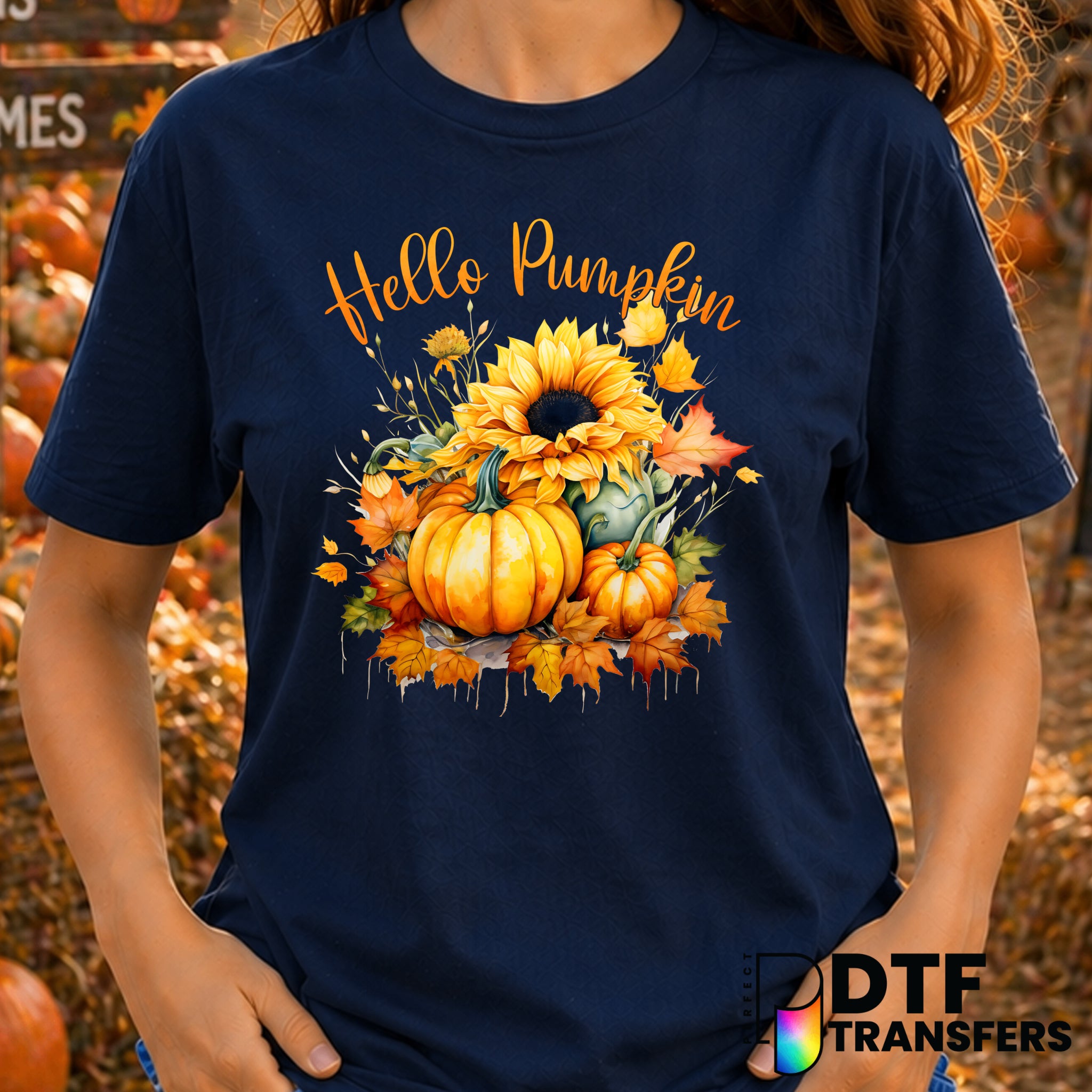 Hello Pumpkin – Thanksgiving DTF Transfer