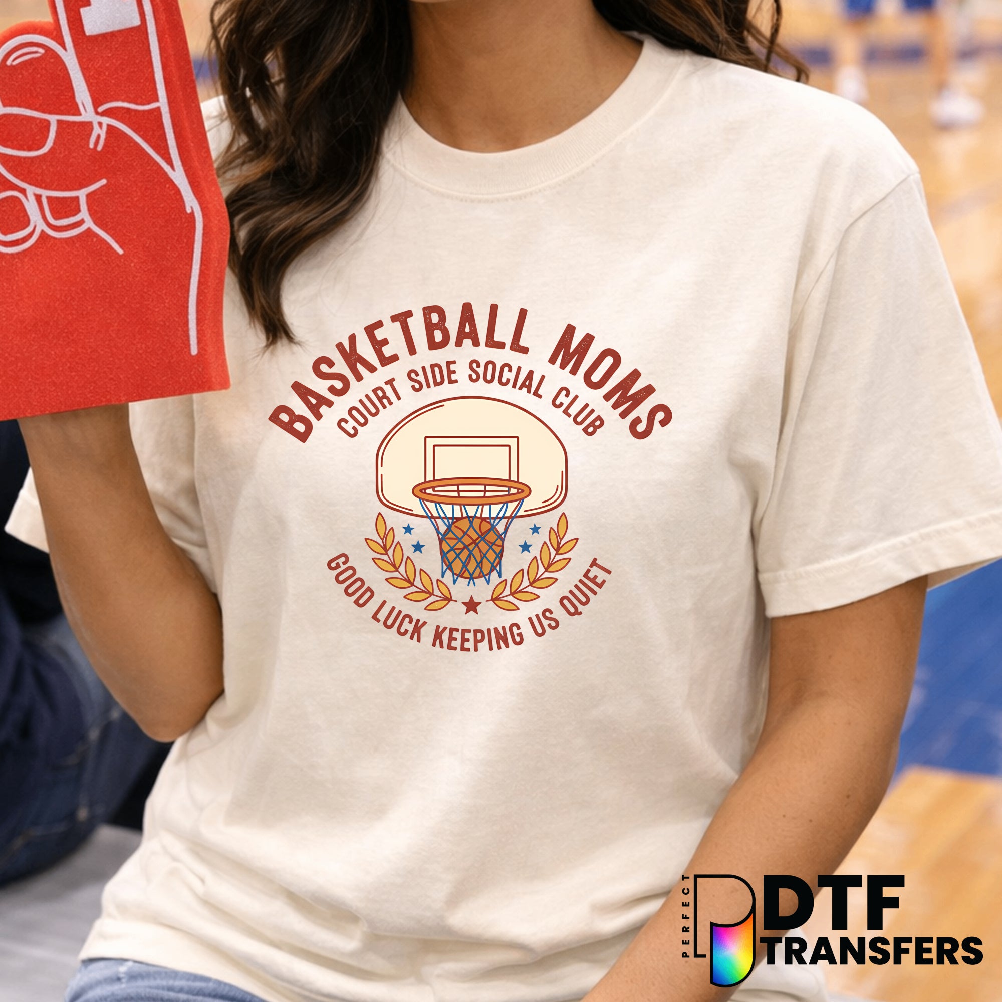 FUNNY BASKETBALL MOMS COURT SIDE SOCIAL CLUB – Basketball DTF Transfer