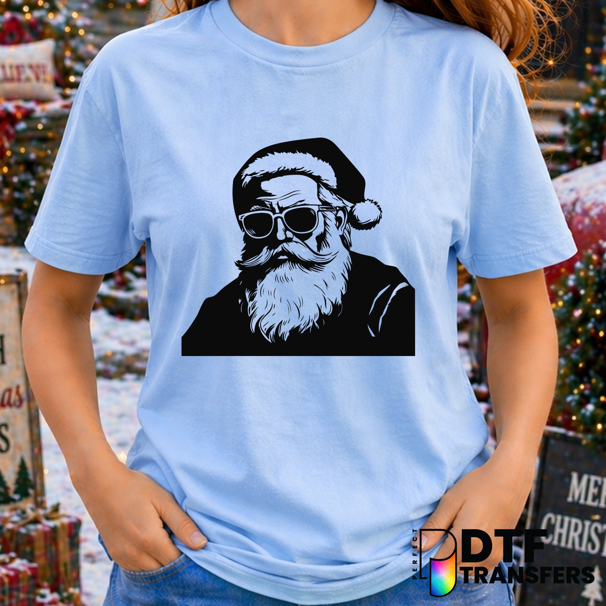 Serious Santa – Christmas DTF Transfer