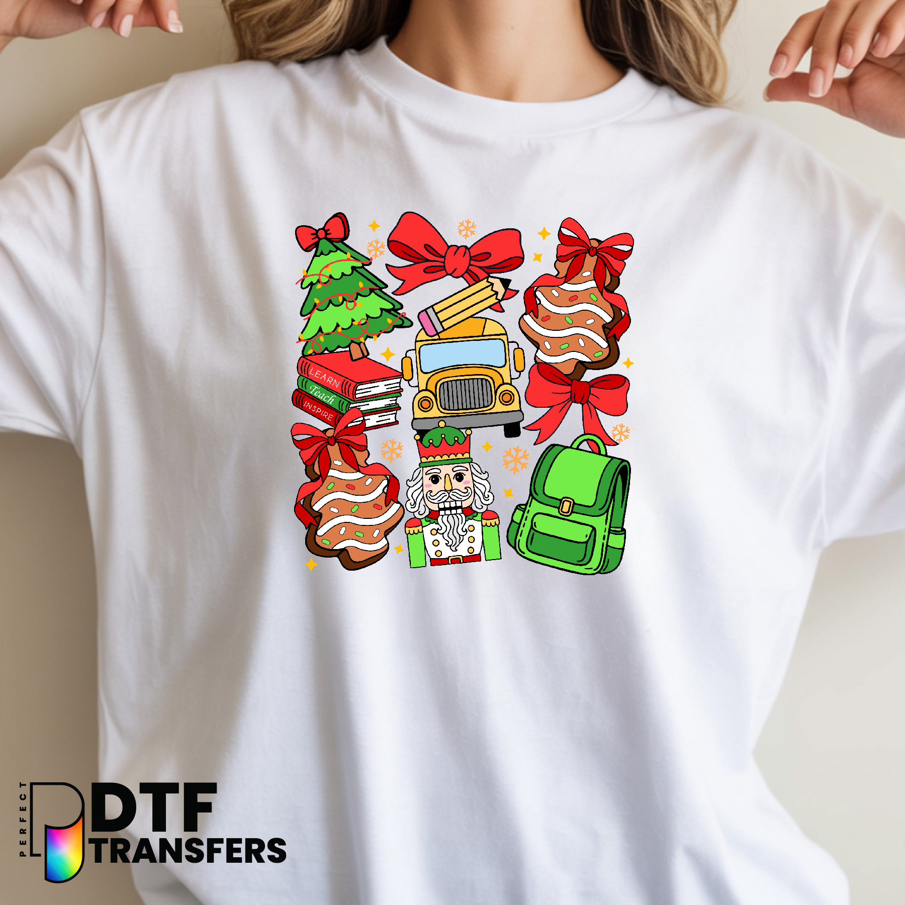 Tis The Season To Be Teaching – Teacher DTF Transfer
