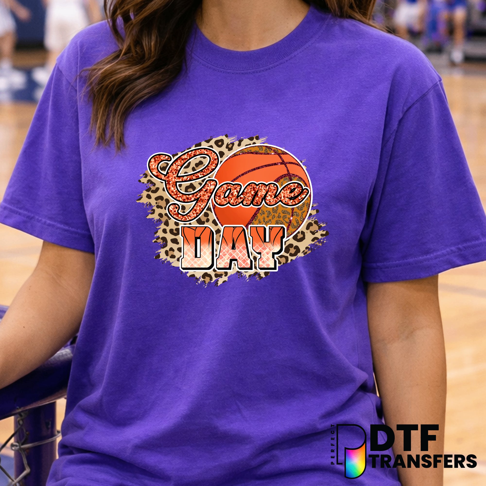 Leopard Print Basketball – Basketball DTF Transfer