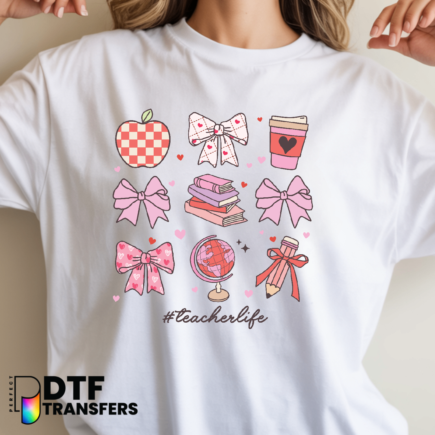 Valentines Teacher Life – Teacher DTF Transfer