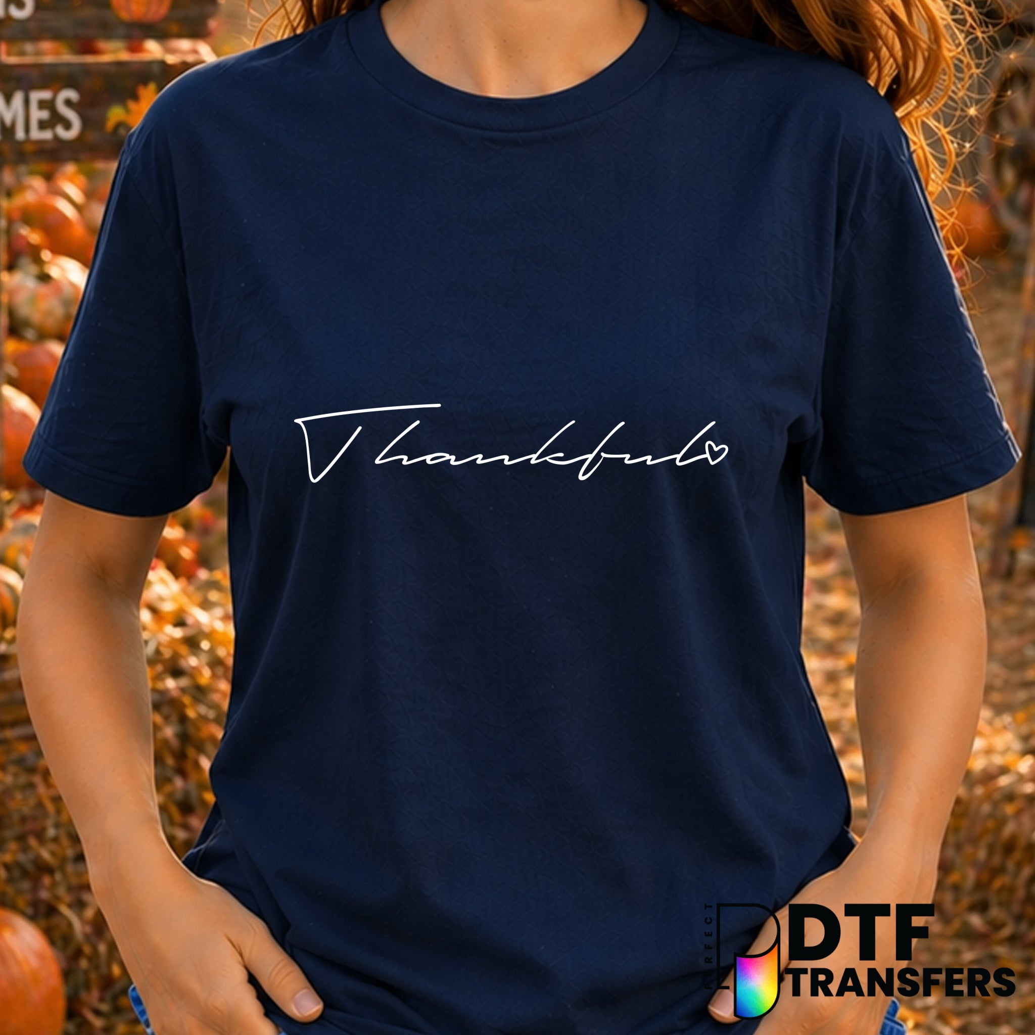 Thankful – Thanksgiving DTF Transfer