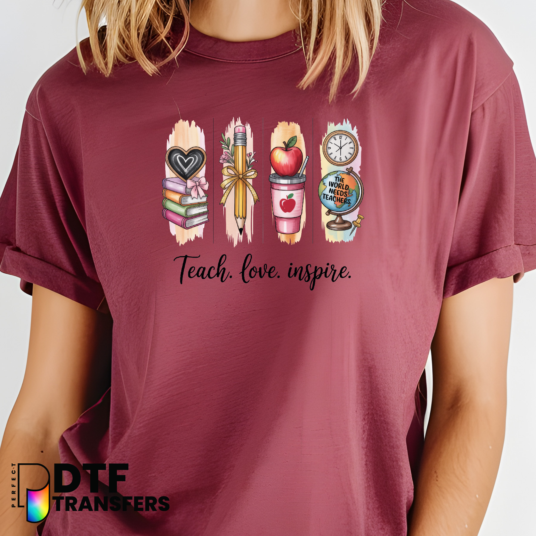 Teach Love Inspire – Teacher DTF Transfer