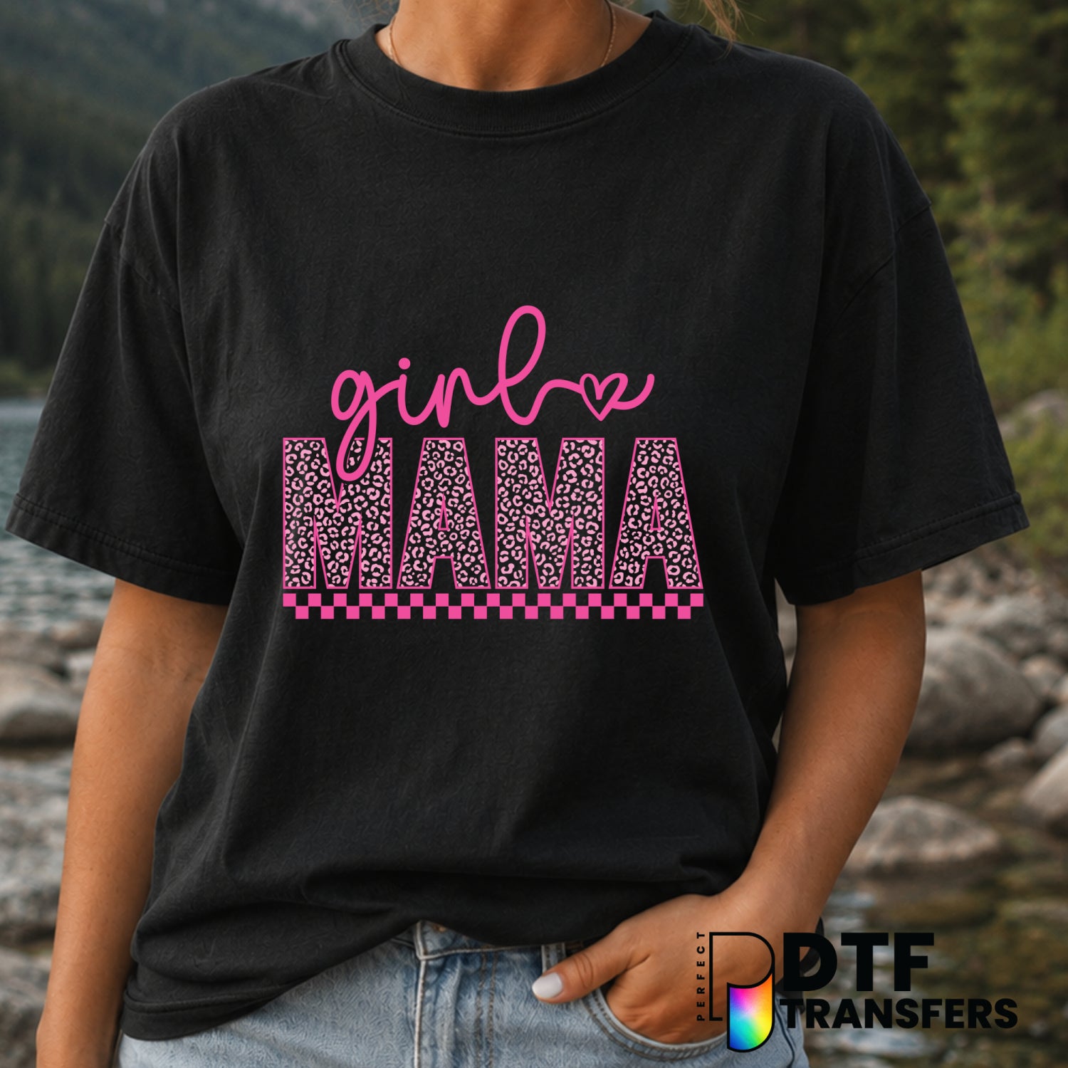 Girl Mama – Mother's Day DTF Transfer (view 1 of 2) – by Perfect DTF Transfers – Premade DTF Transfers – Mother's Day, Mom