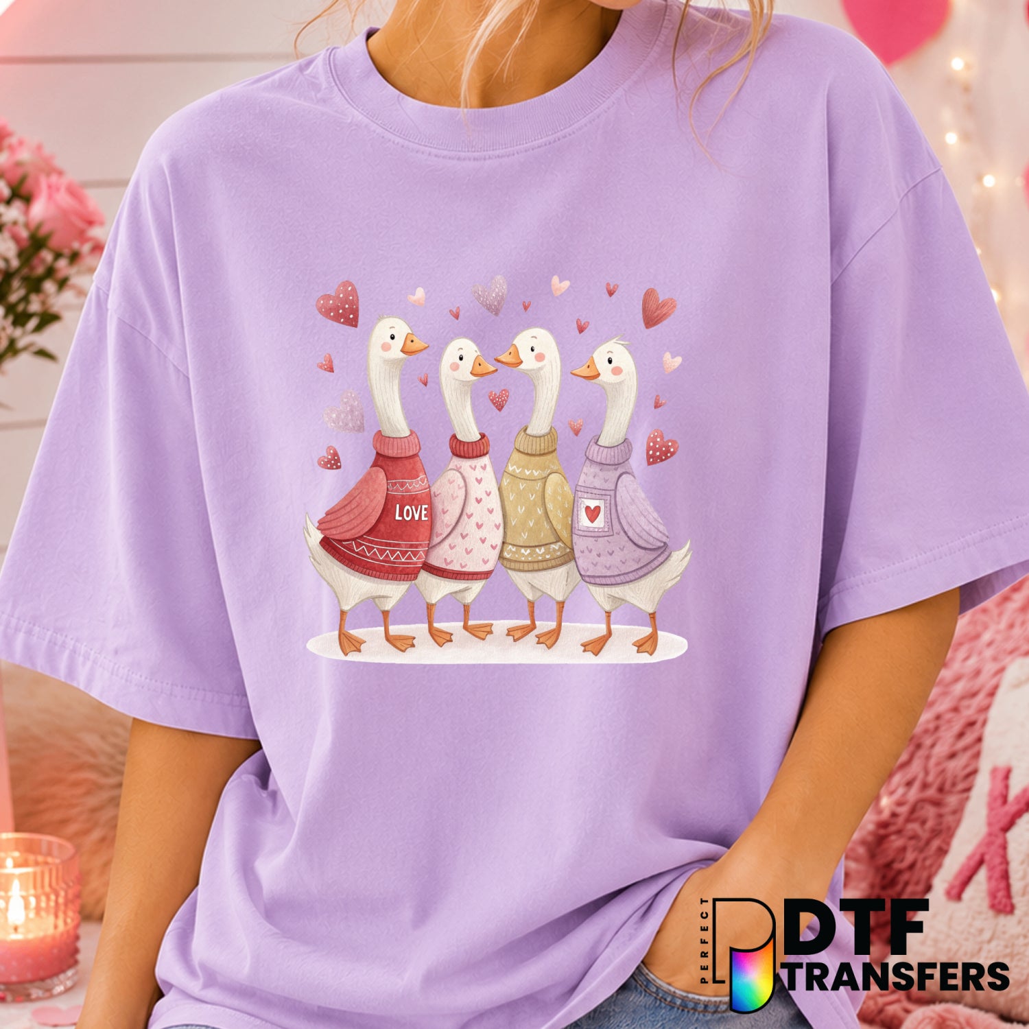 GOTTA GET THAT BREAD Goose – Valentine's Day DTF Transfer (view 1 of 2) – by Perfect DTF Transfers – Premade DTF Transfers...