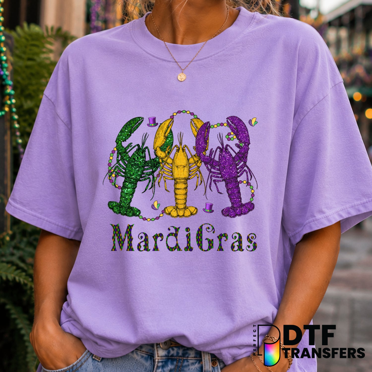 Happy Mardi Gras – Mardi Gras DTF Transfer (view 1 of 2) – by Perfect DTF Transfers – Premade DTF Transfers – Mardi Gras,...