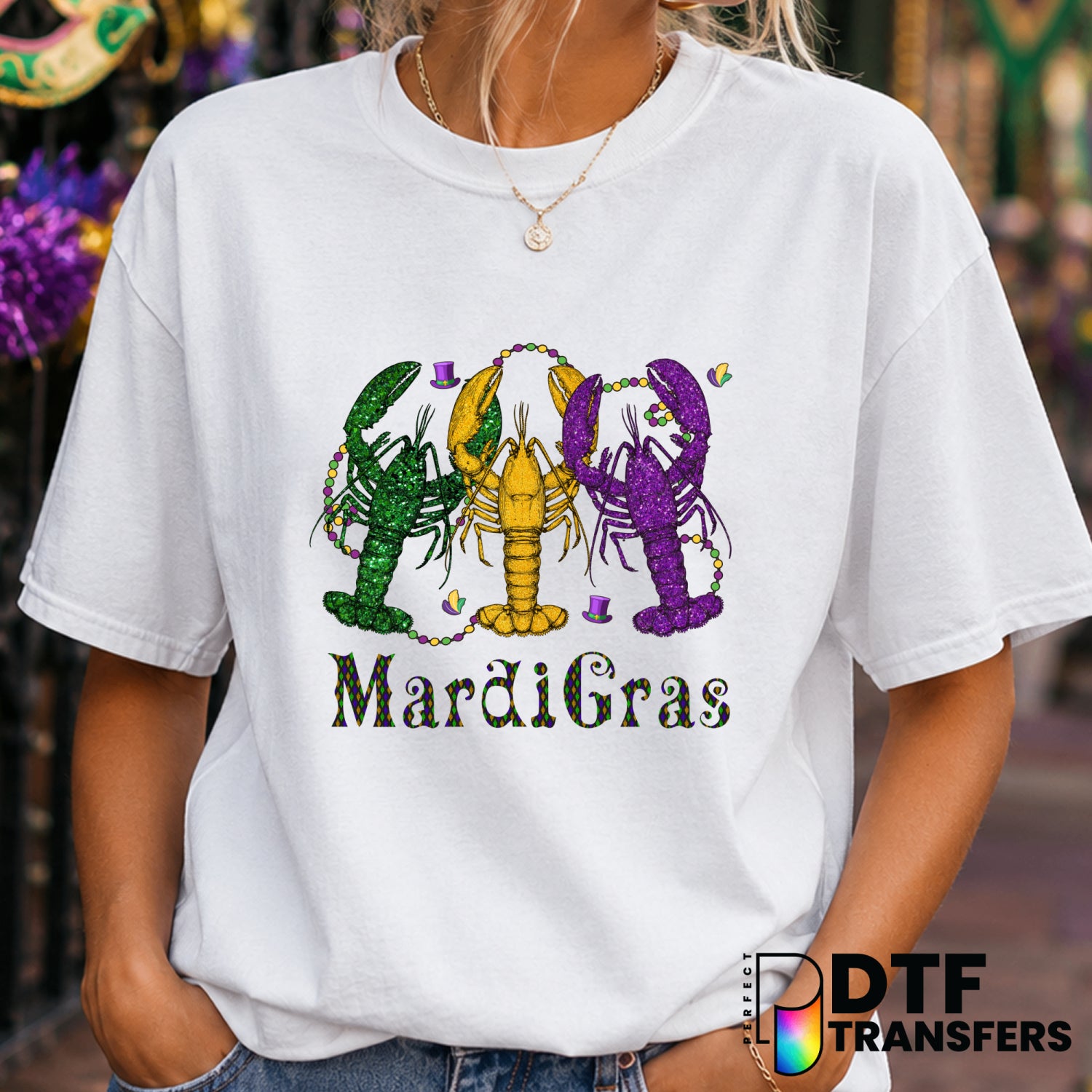 Happy Mardi Gras – Mardi Gras DTF Transfer (view 2 of 2) – by Perfect DTF Transfers – Premade DTF Transfers – Mardi Gras,...