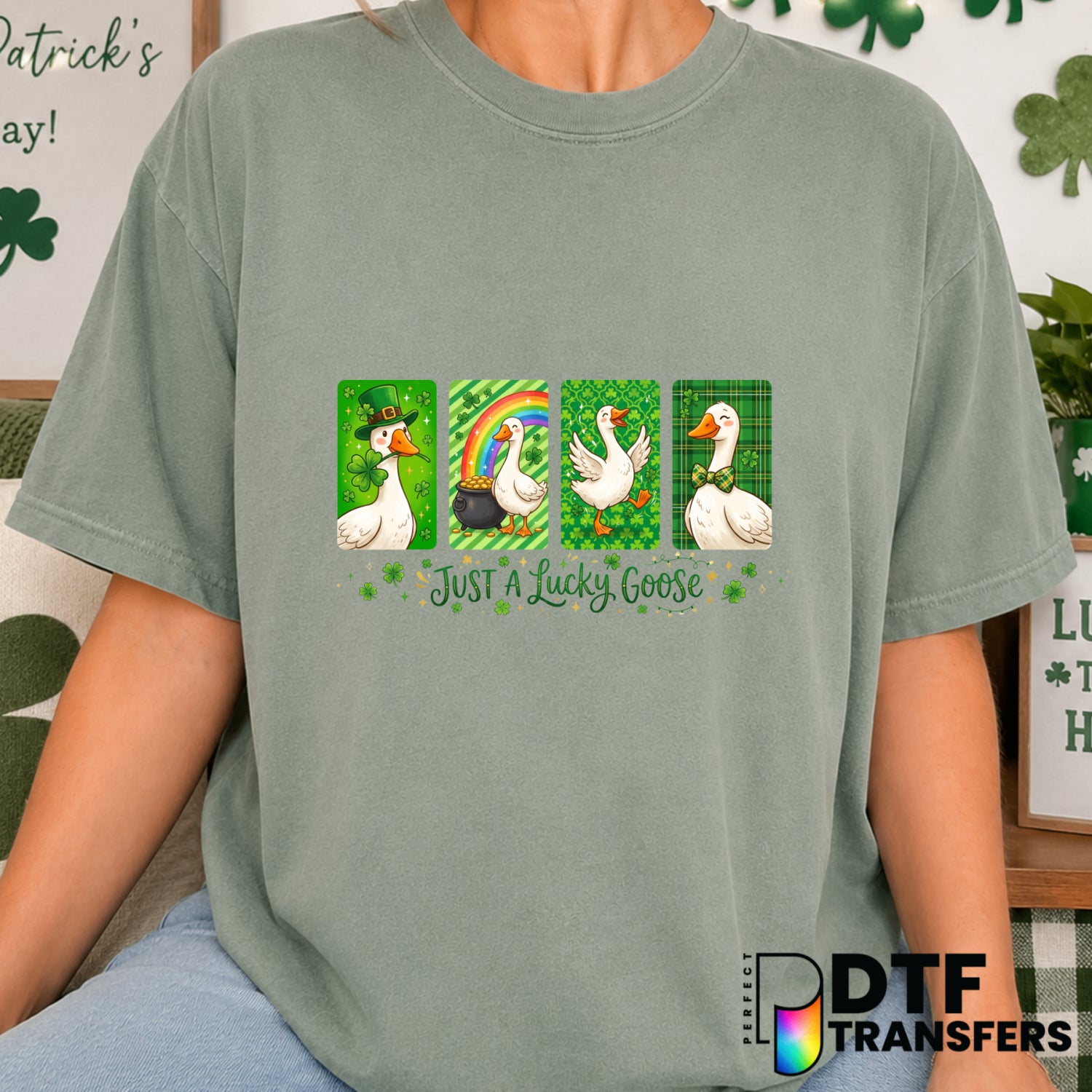 Happy St. Patrick's Day – St. Patrick's Day DTF Transfer (view 2 of 2) – by Perfect DTF Transfers – Premade DTF Transfers...