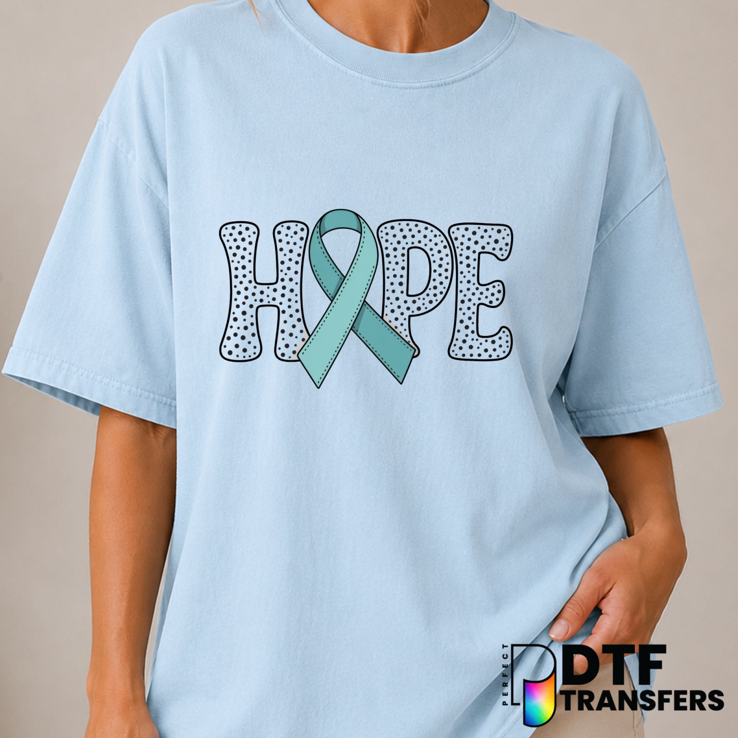 Hope – Diabetes Awareness DTF Transfer (view 1 of 2) – by Perfect DTF Transfers – Premade DTF Transfers – Diabetes Awarene...