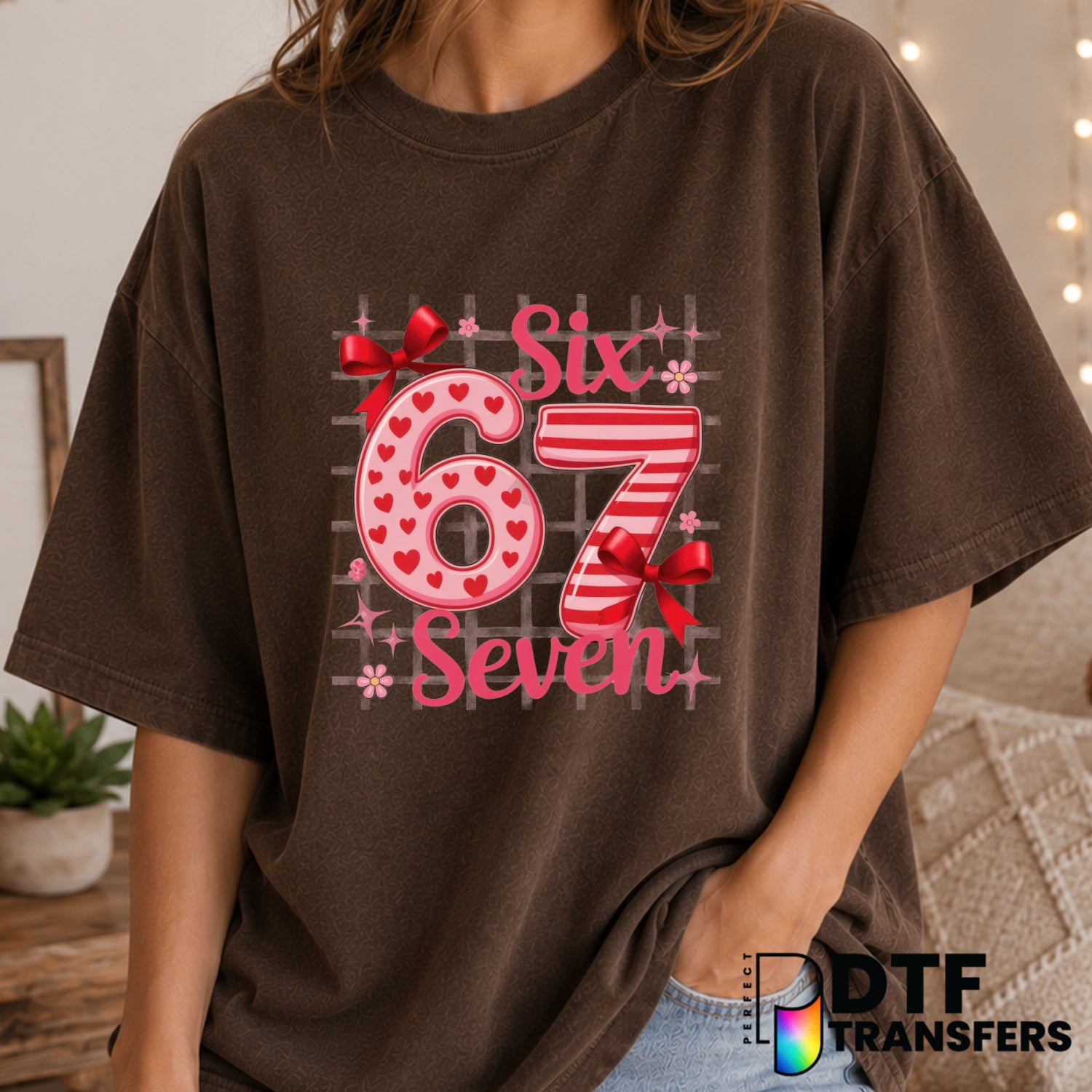HUGS & KISSES – Valentine's Day DTF Transfer (view 2 of 2) – by Perfect DTF Transfers – Premade DTF Transfers – Valentine'...