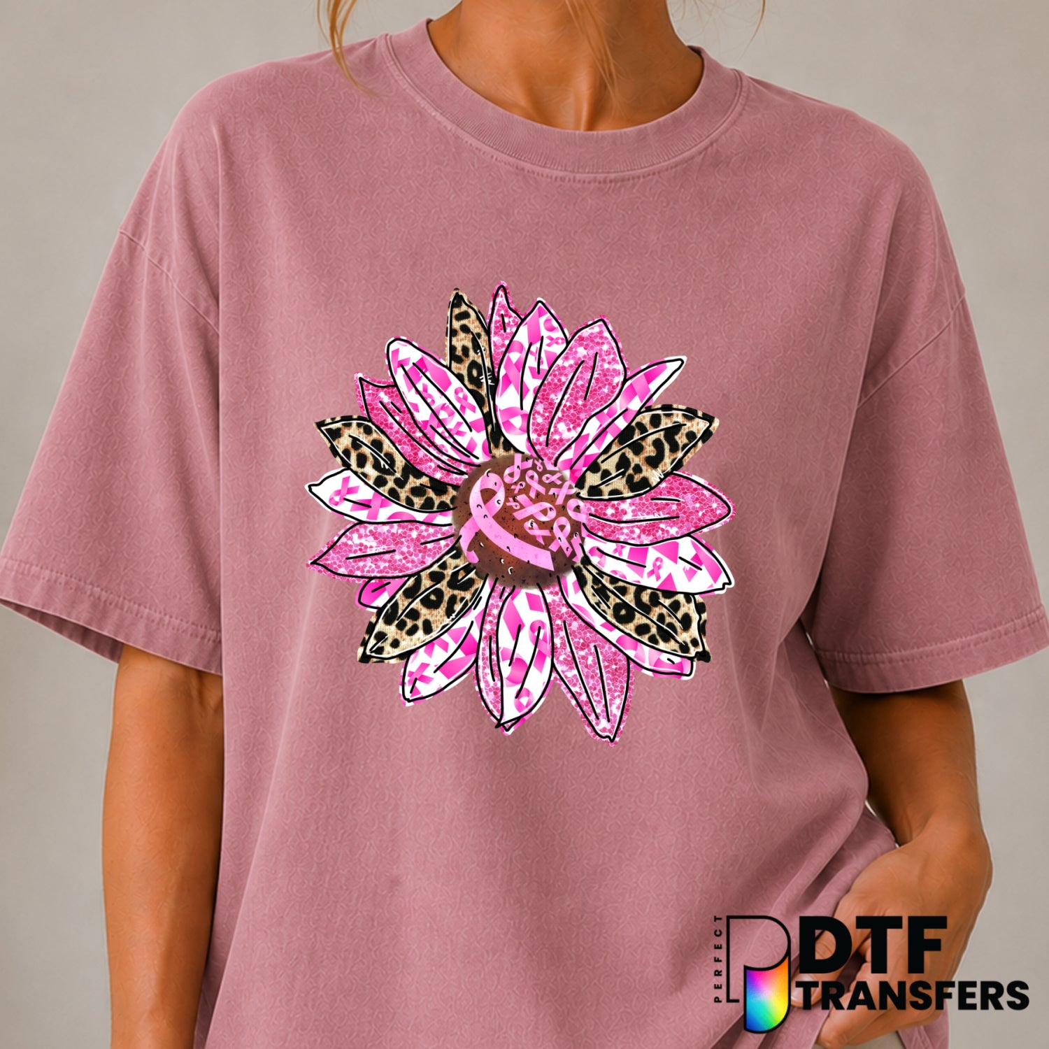 I wear pink for my Mom – Cancer Awareness DTF Transfer (view 1 of 2) – by Perfect DTF Transfers – Premade DTF Transfers –...