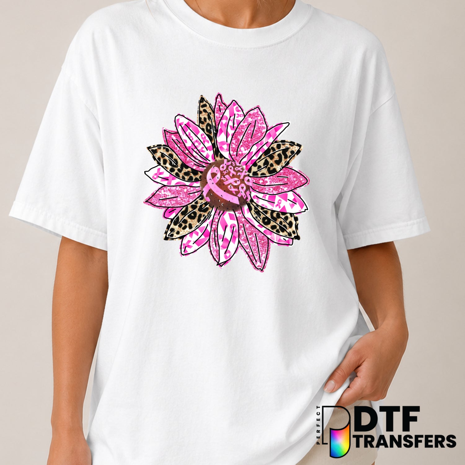 I wear pink for my Mom – Cancer Awareness DTF Transfer (view 2 of 2) – by Perfect DTF Transfers – Premade DTF Transfers –...