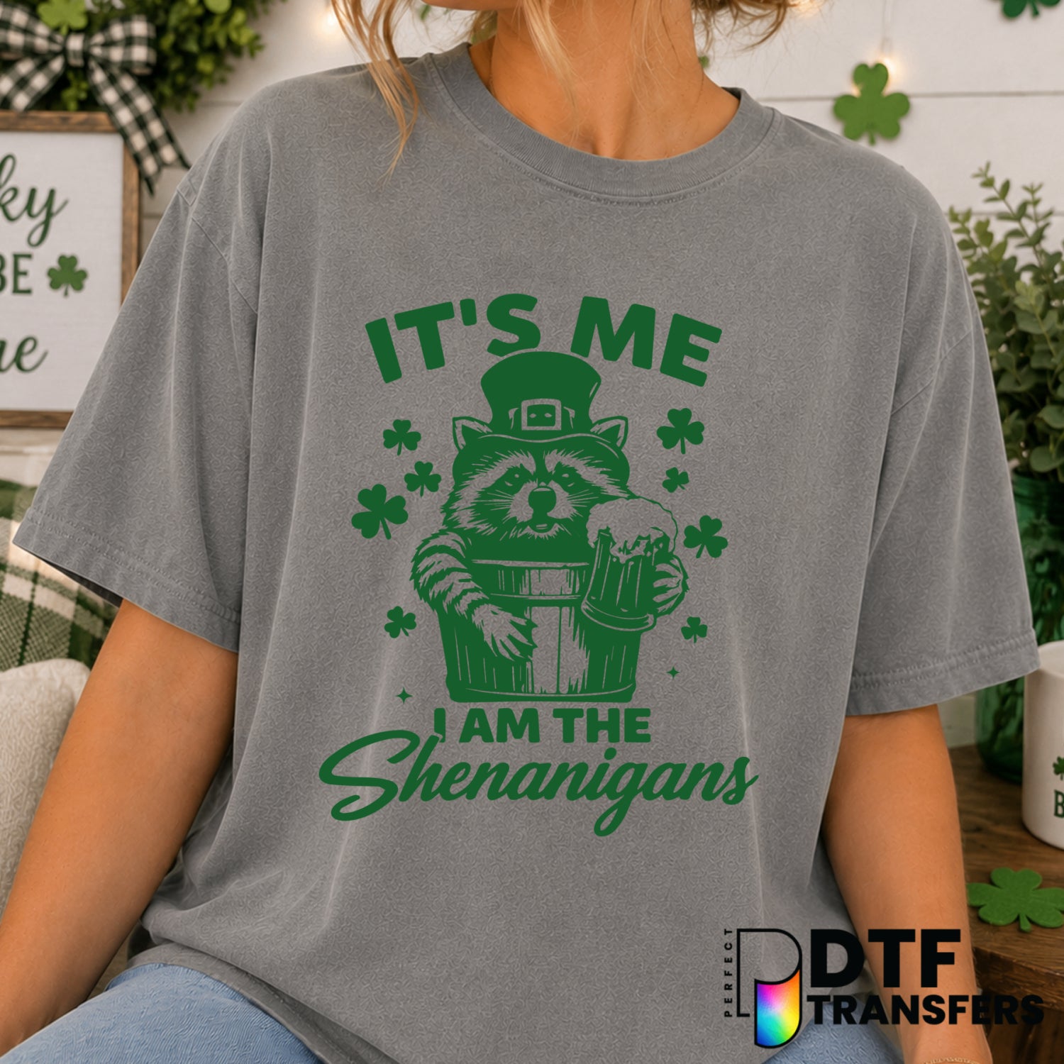It's Me I'm The Shenanigans – St. Patrick's Day DTF Transfer (view 1 of 2) – by Perfect DTF Transfers – Premade DTF Transf...