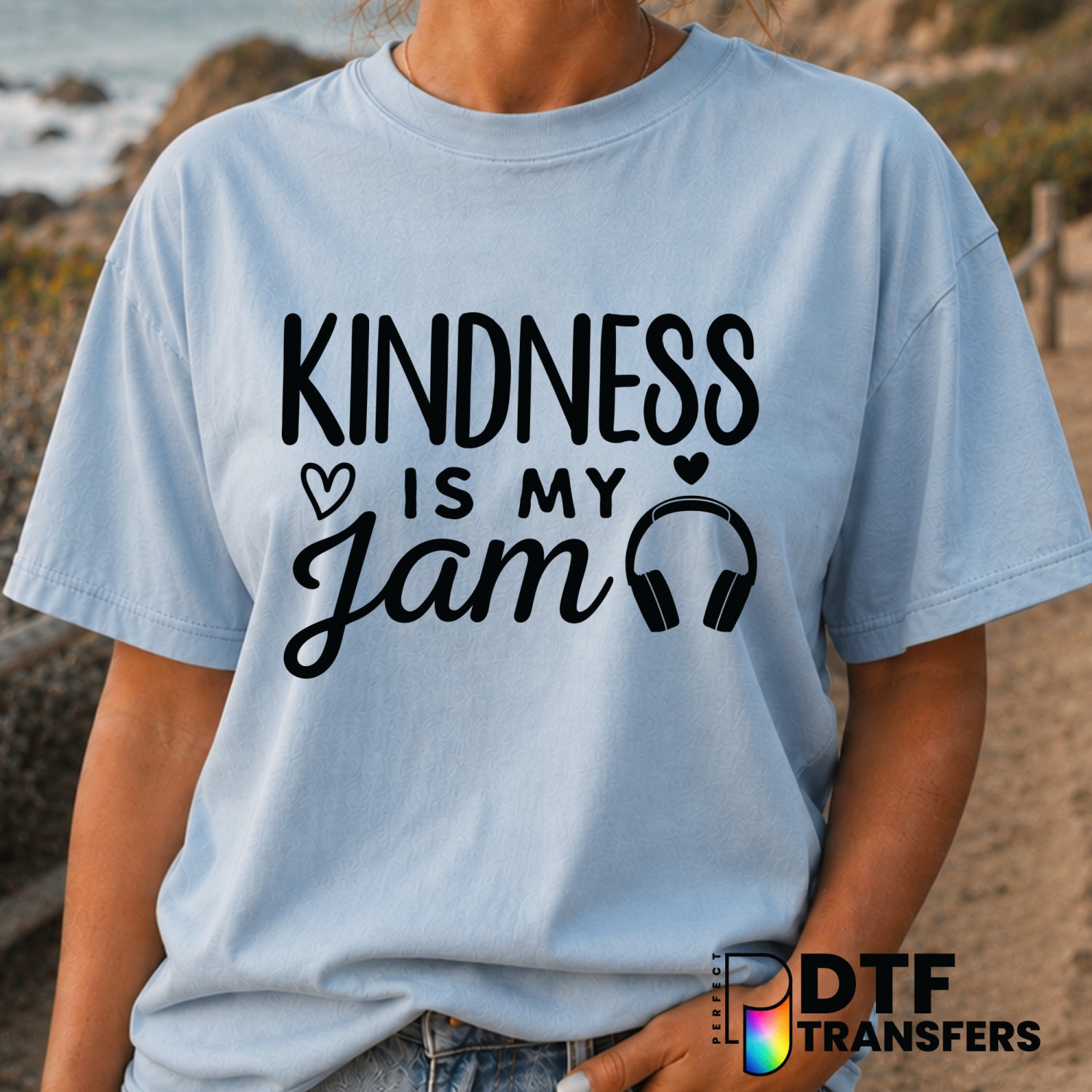 Kindness is my Jam – Anti-Bullying DTF Transfer (view 1 of 2) – by Perfect DTF Transfers – Premade DTF Transfers – Anti-Bu...