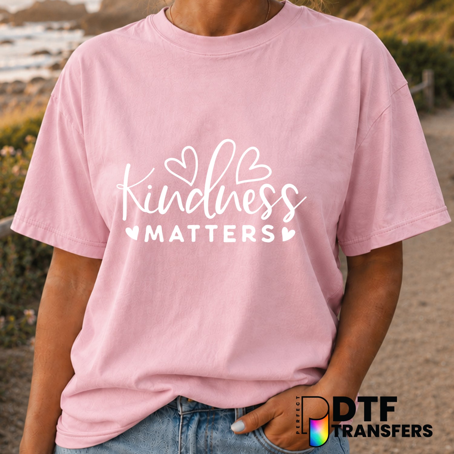 Kindness Matters – Anti-Bullying DTF Transfer (view 2 of 2) – by Perfect DTF Transfers – Premade DTF Transfers – Anti-Bull...
