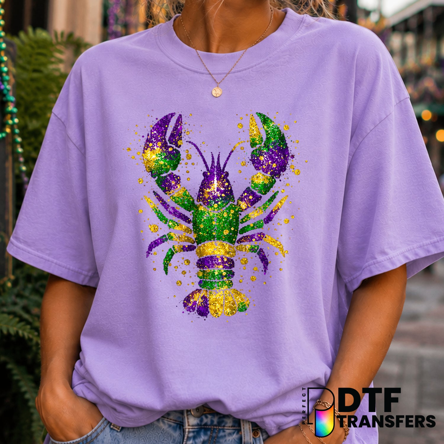Laissez Les Bon Temps Rouler – Mardi Gras DTF Transfer (view 1 of 2) – by Perfect DTF Transfers – Premade DTF Transfers –...