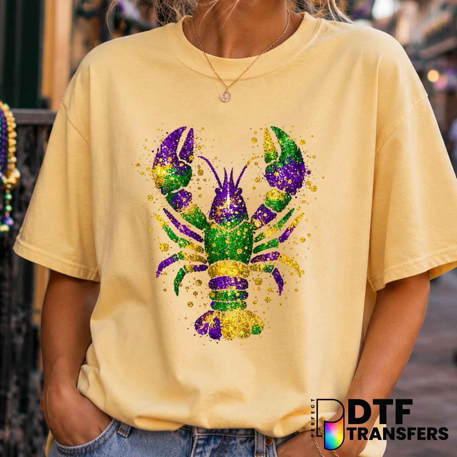 Laissez Les Bon Temps Rouler – Mardi Gras DTF Transfer (view 2 of 2) – by Perfect DTF Transfers – Premade DTF Transfers –...