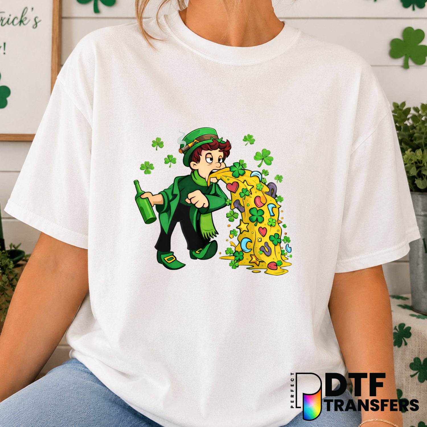 Let's Get Lucky – St. Patrick's Day DTF Transfer (view 2 of 2) – by Perfect DTF Transfers – Premade DTF Transfers – St. Pa...