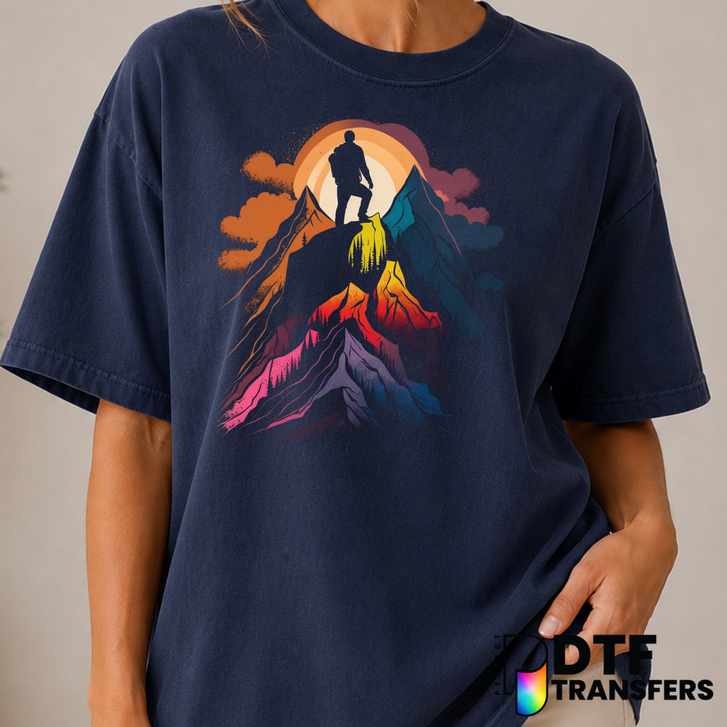 LET'S GO EXPLORE – Hiking DTF Transfer (view 1 of 2) – by Perfect DTF Transfers – Premade DTF Transfers – Hiking, Outdoor